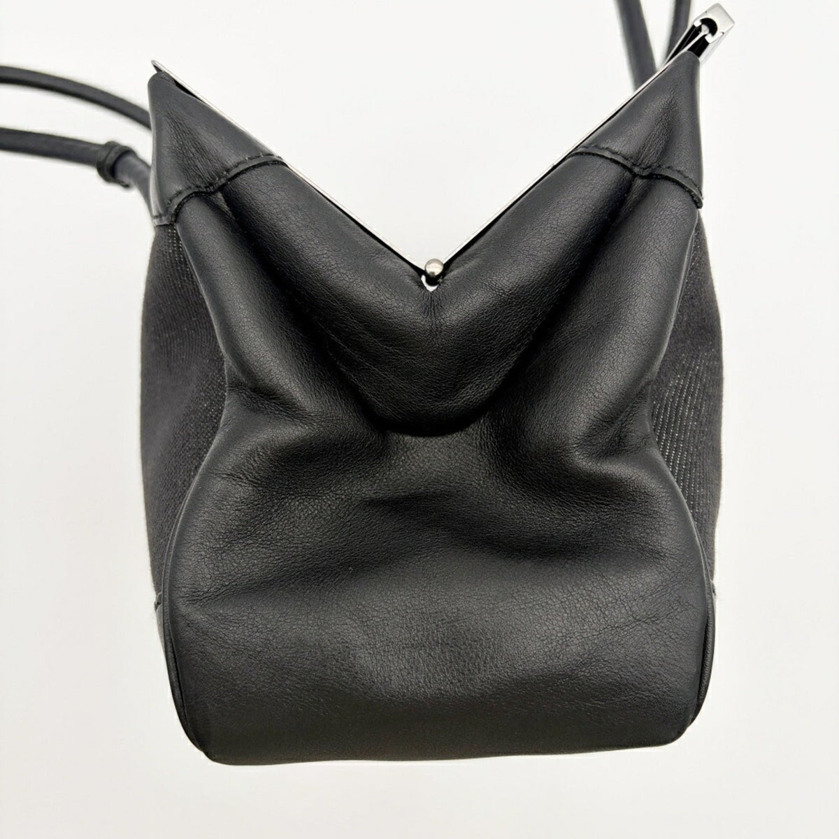 Gucci Black Denim Leather Handbag (Pre-Owned)