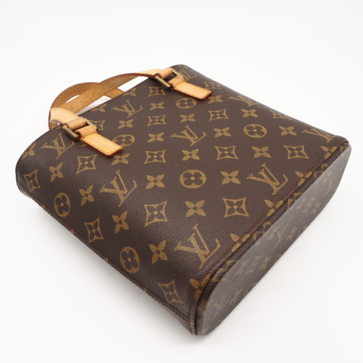 Louis Vuitton Monogram Brown Coated Canvas Leather Handbag (Pre-Owned)