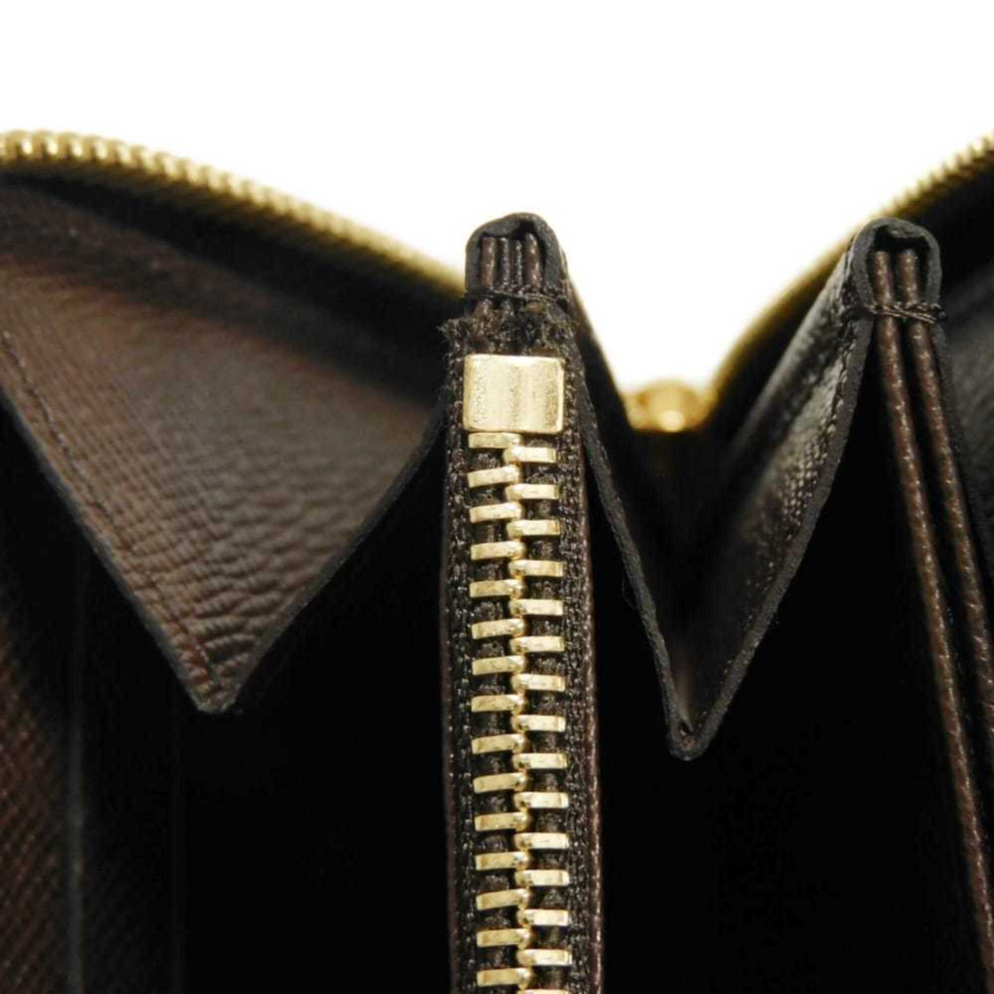 Louis Vuitton Brown Damier Canvas Ebene Damier Canvas Leather Long Wallet (Bi-Fold) (Pre-Owned)