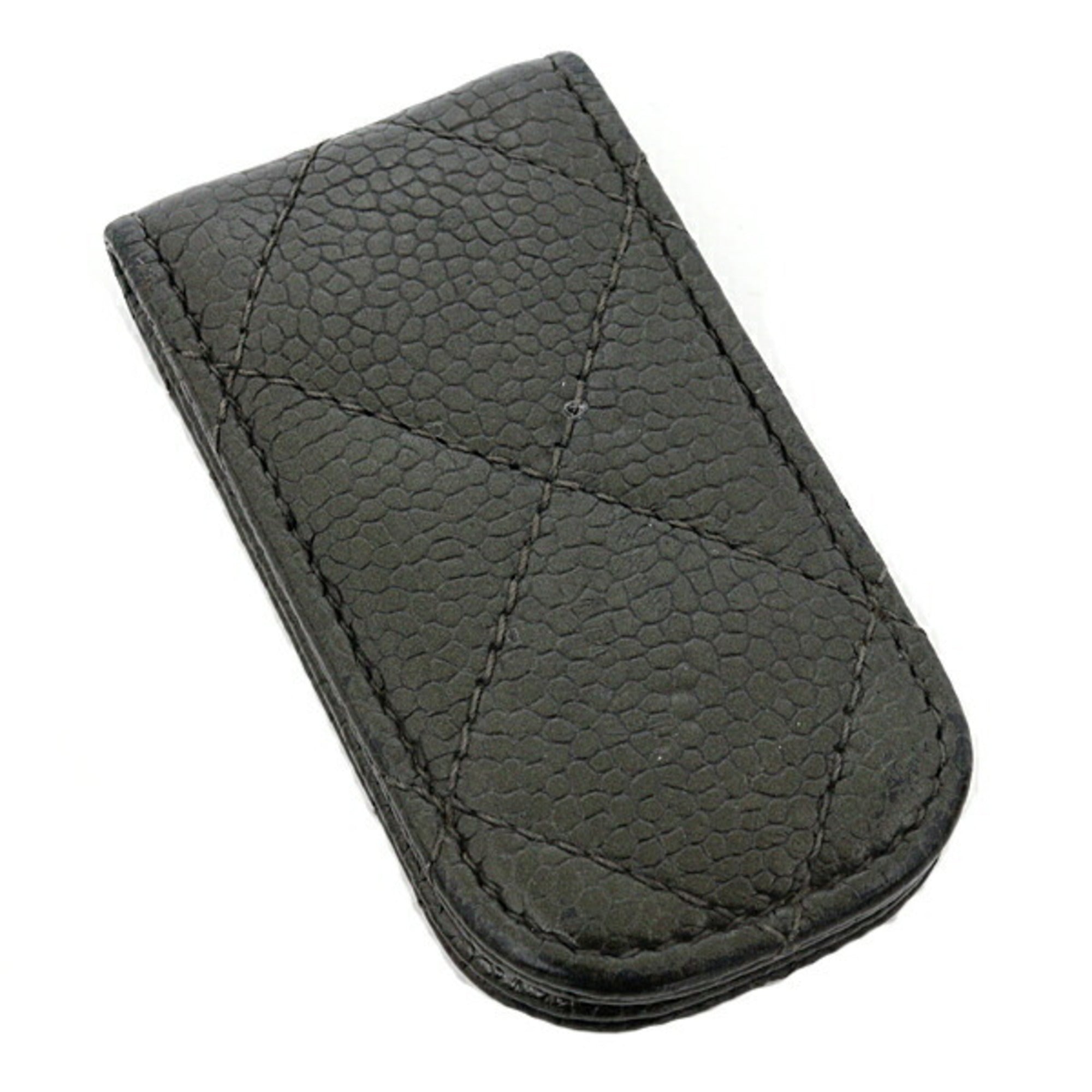 Chanel Matelasse Black Leather Money Clip (Pre-Owned)