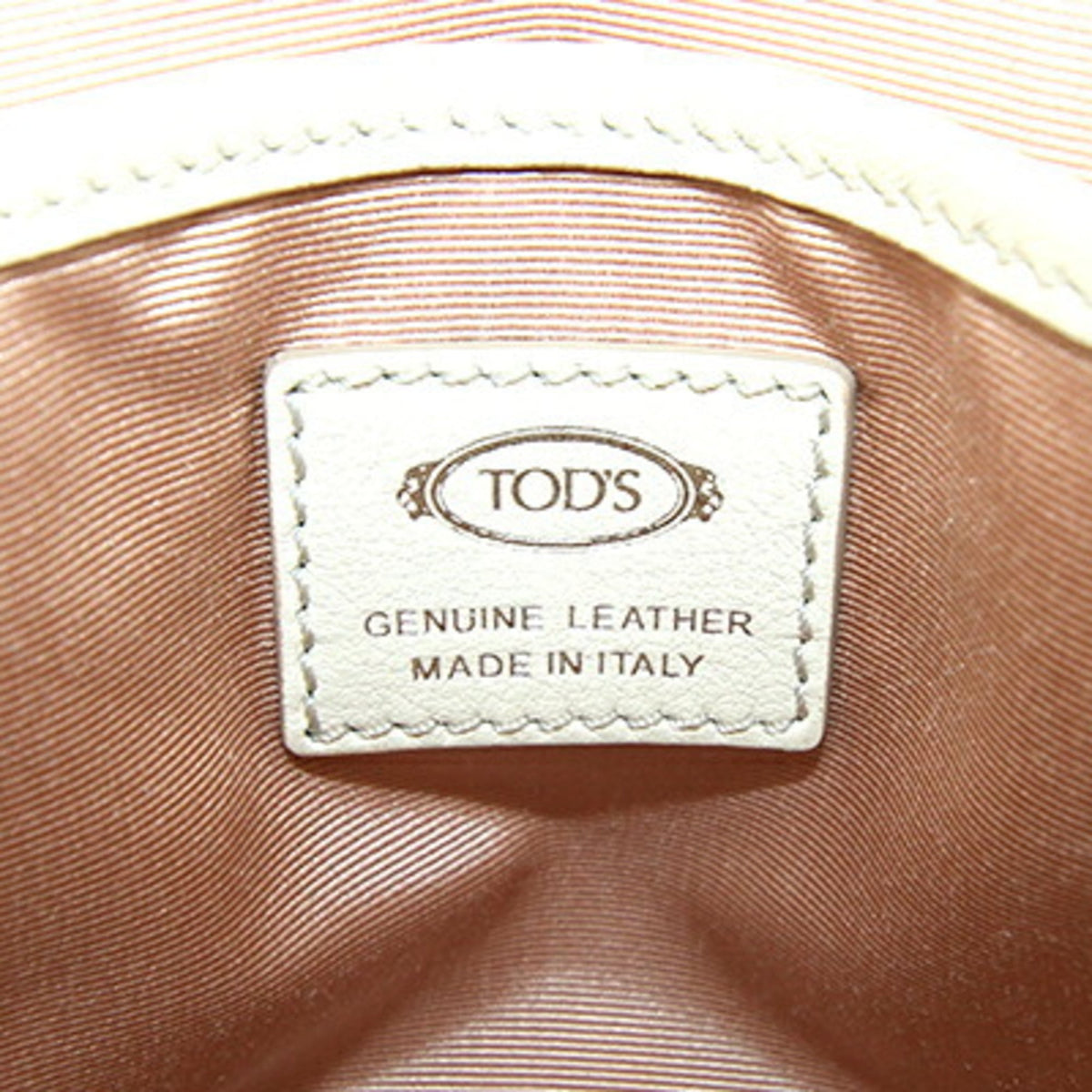 Tod's Ivory Leather Handbag (Pre-Owned)