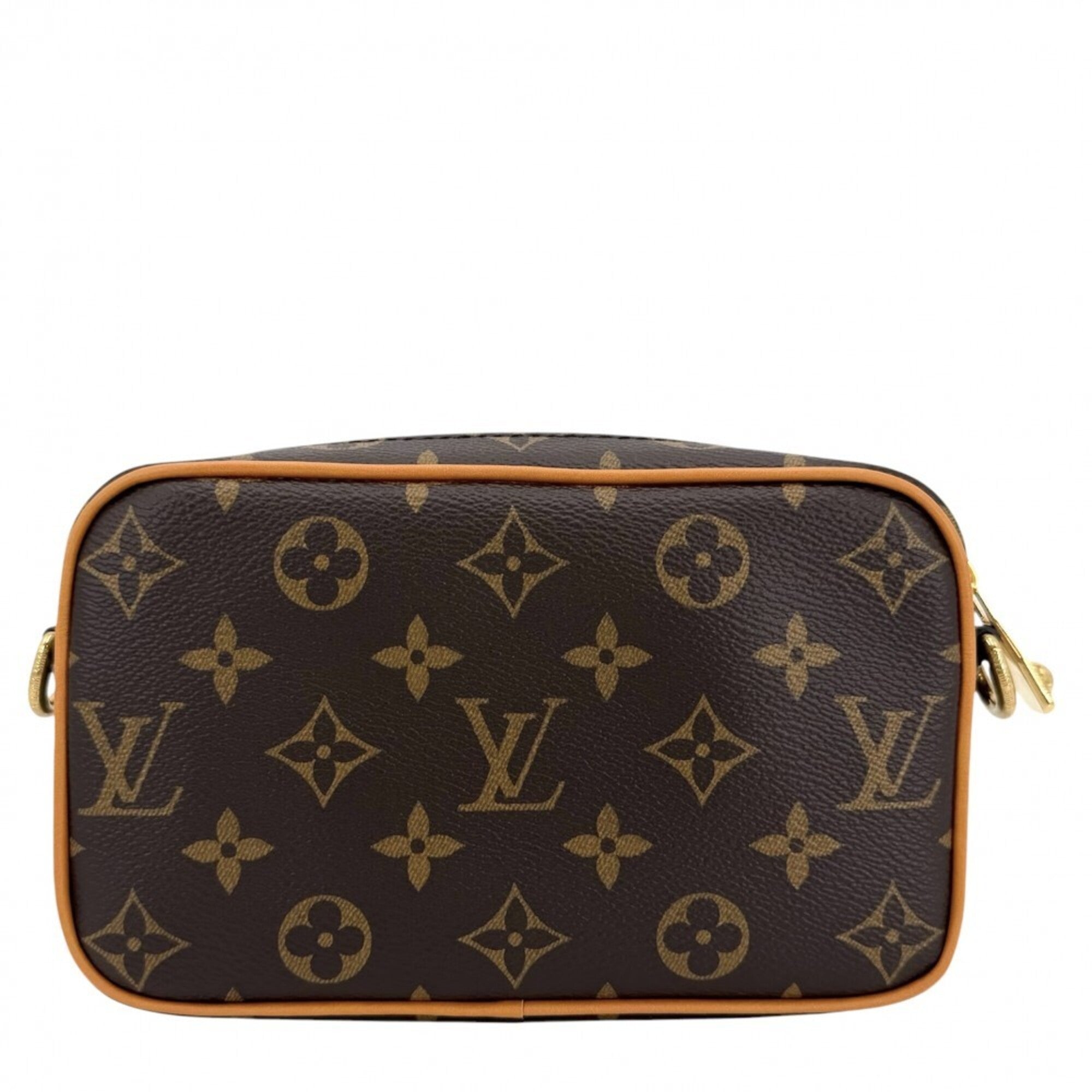 Louis Vuitton Brown Monogram Canvas Shoulder Bag (Pre-Owned)