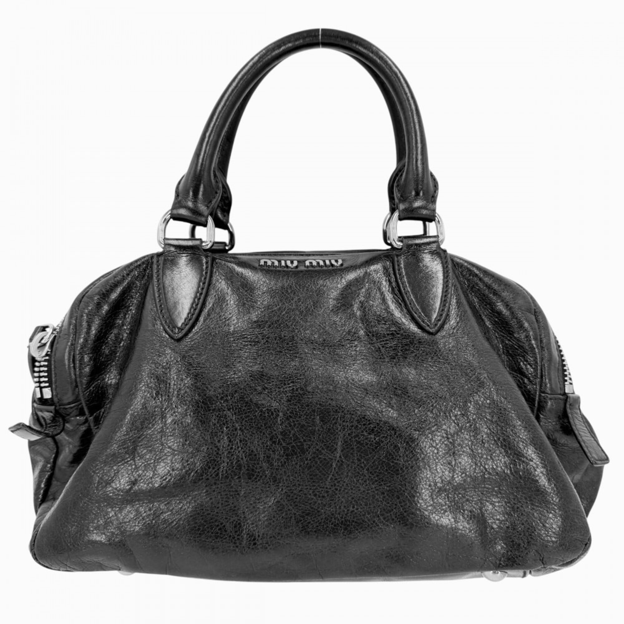 Miu Miu Black Leather Handbag (Pre-Owned)