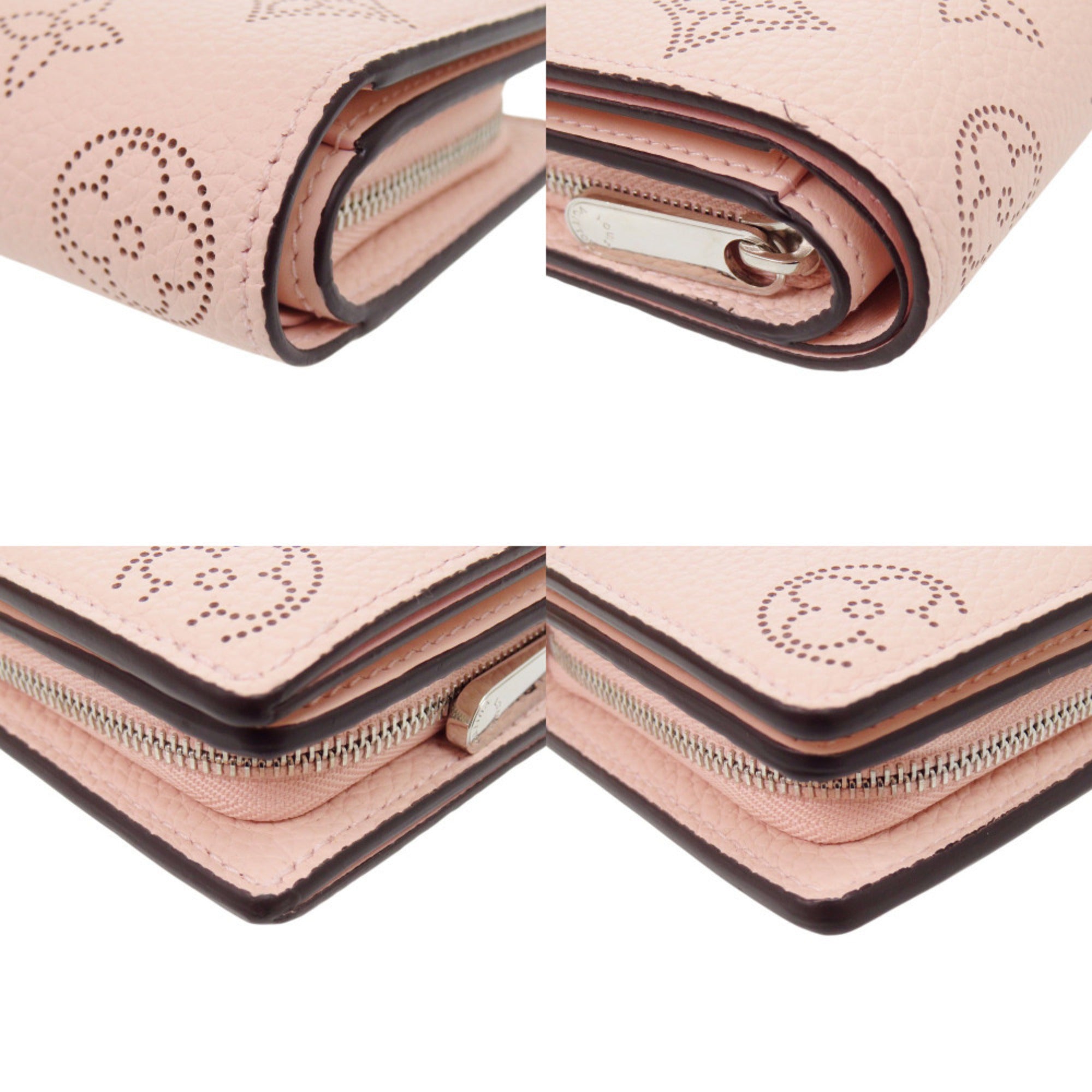 Louis Vuitton Pink Mahina Leather Wallet (Bi-Fold) (Pre-Owned)