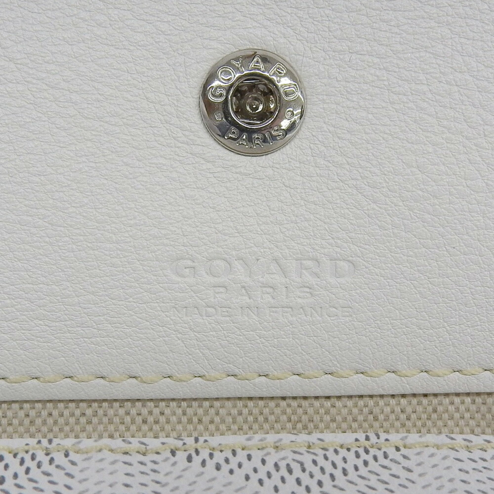 Goyard White Pvc Tote Bag (Pre-Owned)