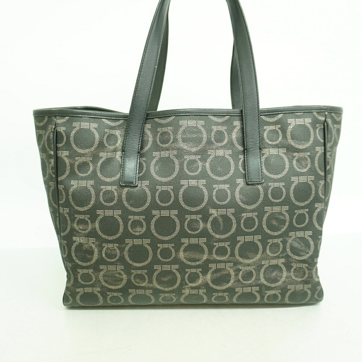 Salvatore Ferragamo Black Pvc Tote Bag (Pre-Owned)