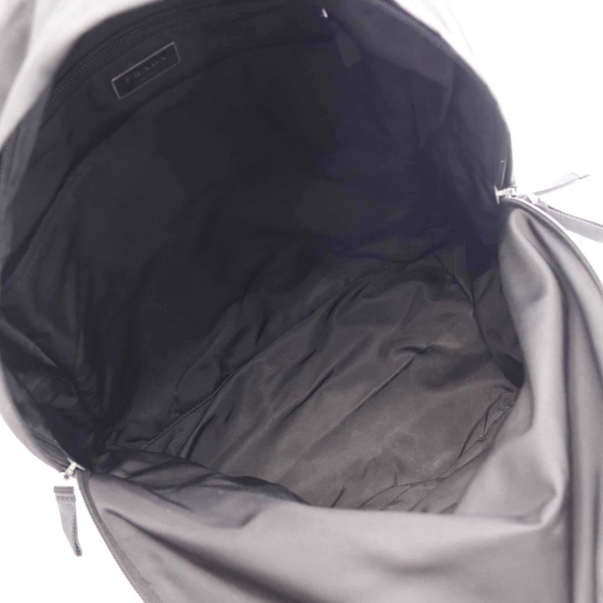 Prada Black Nylon Backpack Handbag (Pre-Owned)