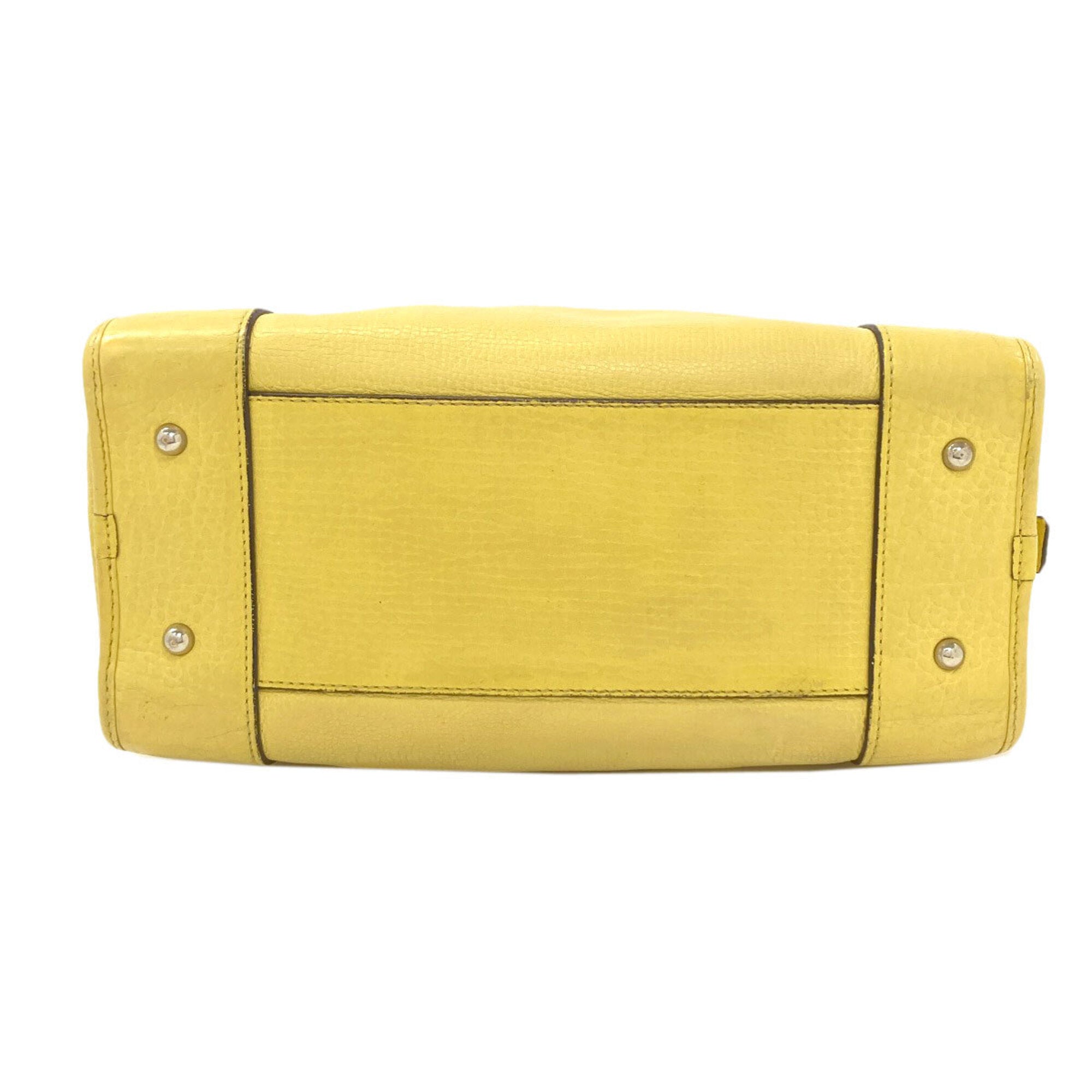 Loewe Yellow Leather Handbag (Pre-Owned)