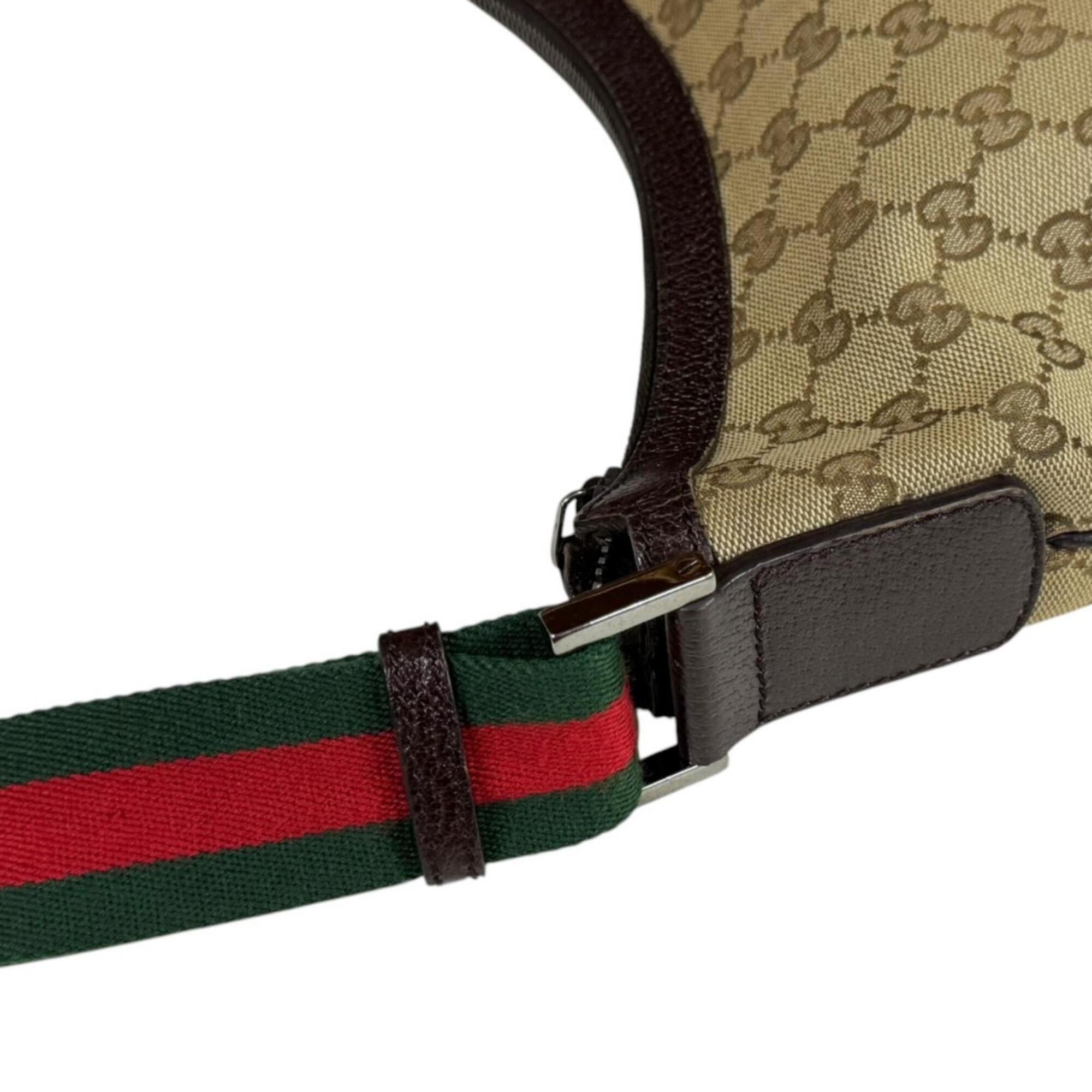 Gucci Sherry Line Beige Brown Gg Canvas Handbag Shoulder Bag (Pre-Owned)