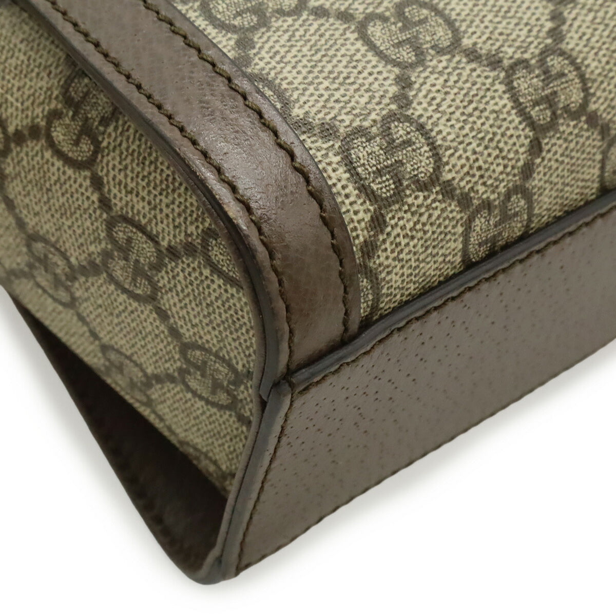 Gucci Ophidia Beige Green Red Color Gg Supreme Leather Handbag Shoulder Bag Tote Bag (Pre-Owned)
