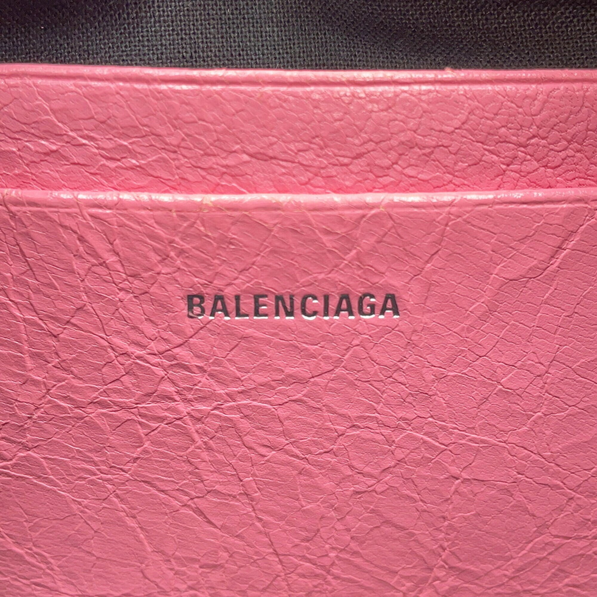 Balenciaga Pink Leather Shoulder Bag (Pre-Owned)