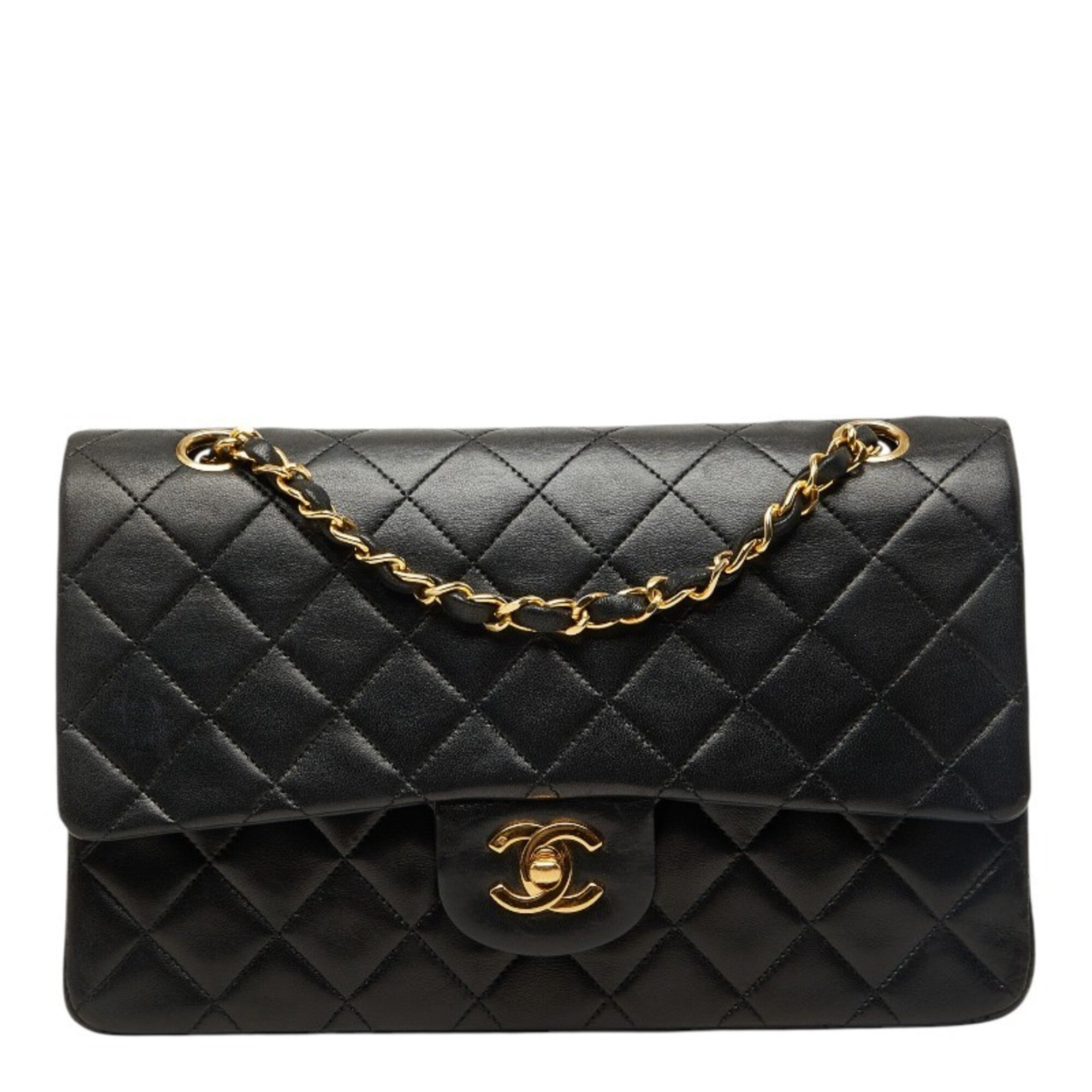 Chanel Black Leather Shoulder Bag (Pre-Owned)