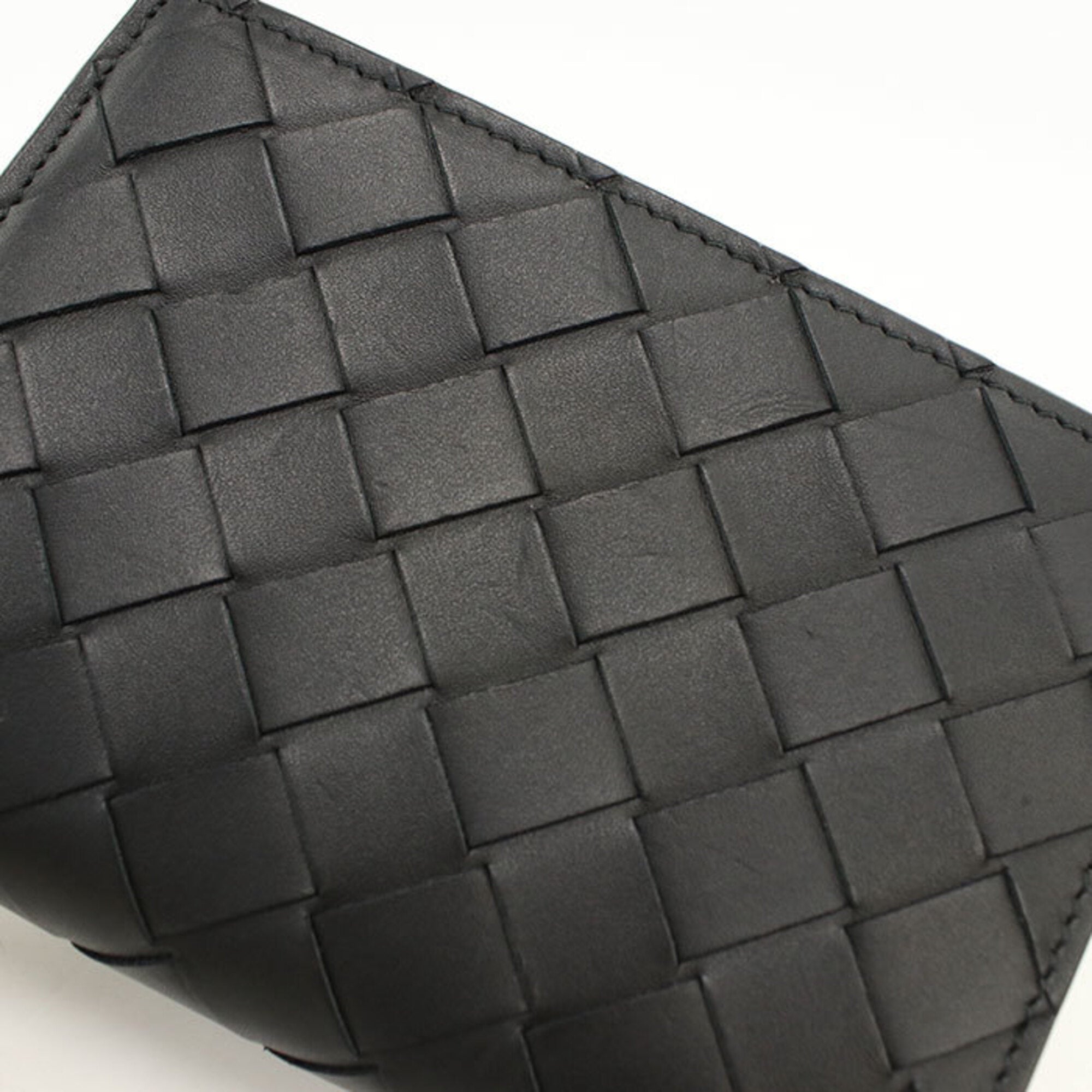 Bottega Veneta Black Leather Wallet (Bi-Fold) (Pre-Owned)