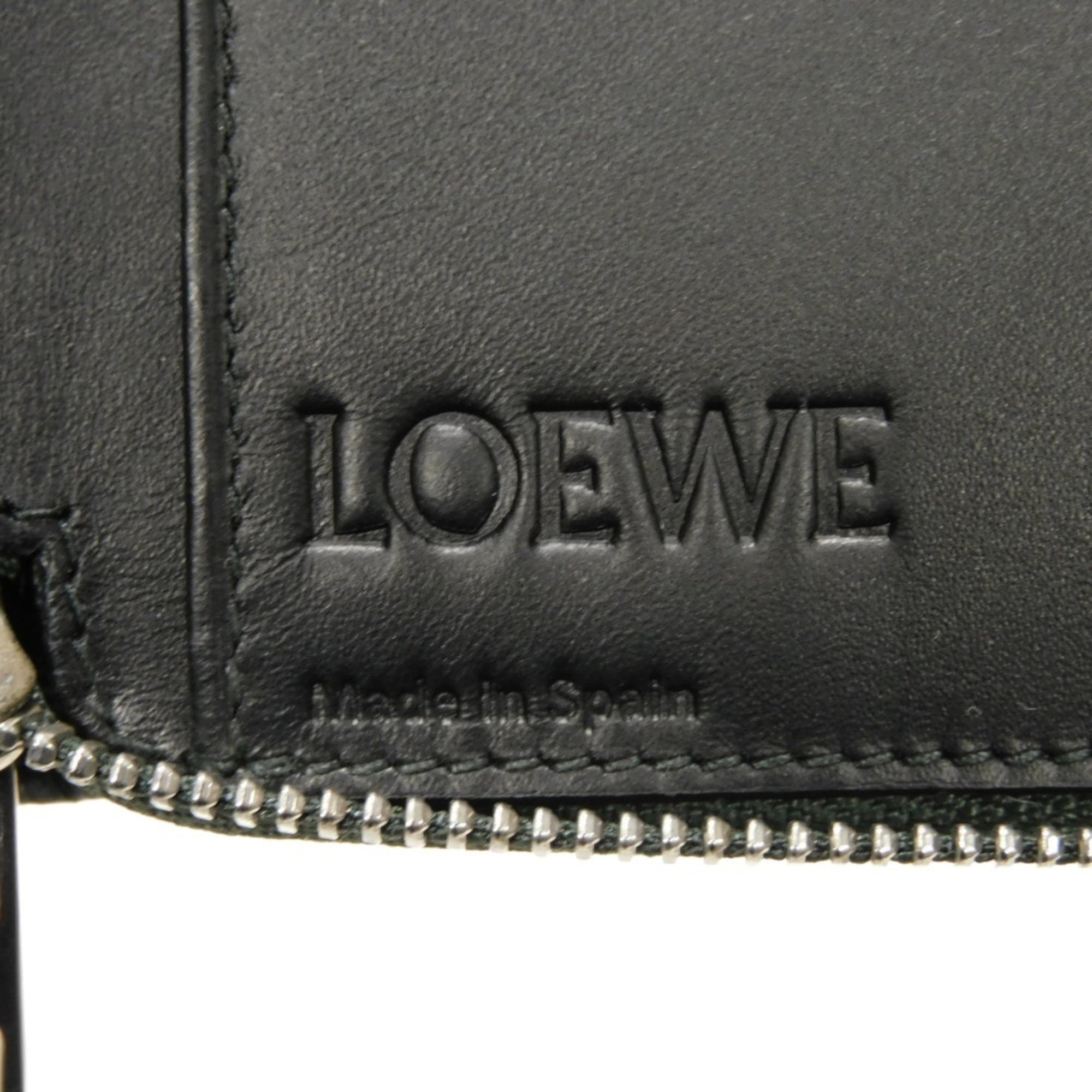 Loewe Green Leather Wallet (Bi-Fold) (Pre-Owned)
