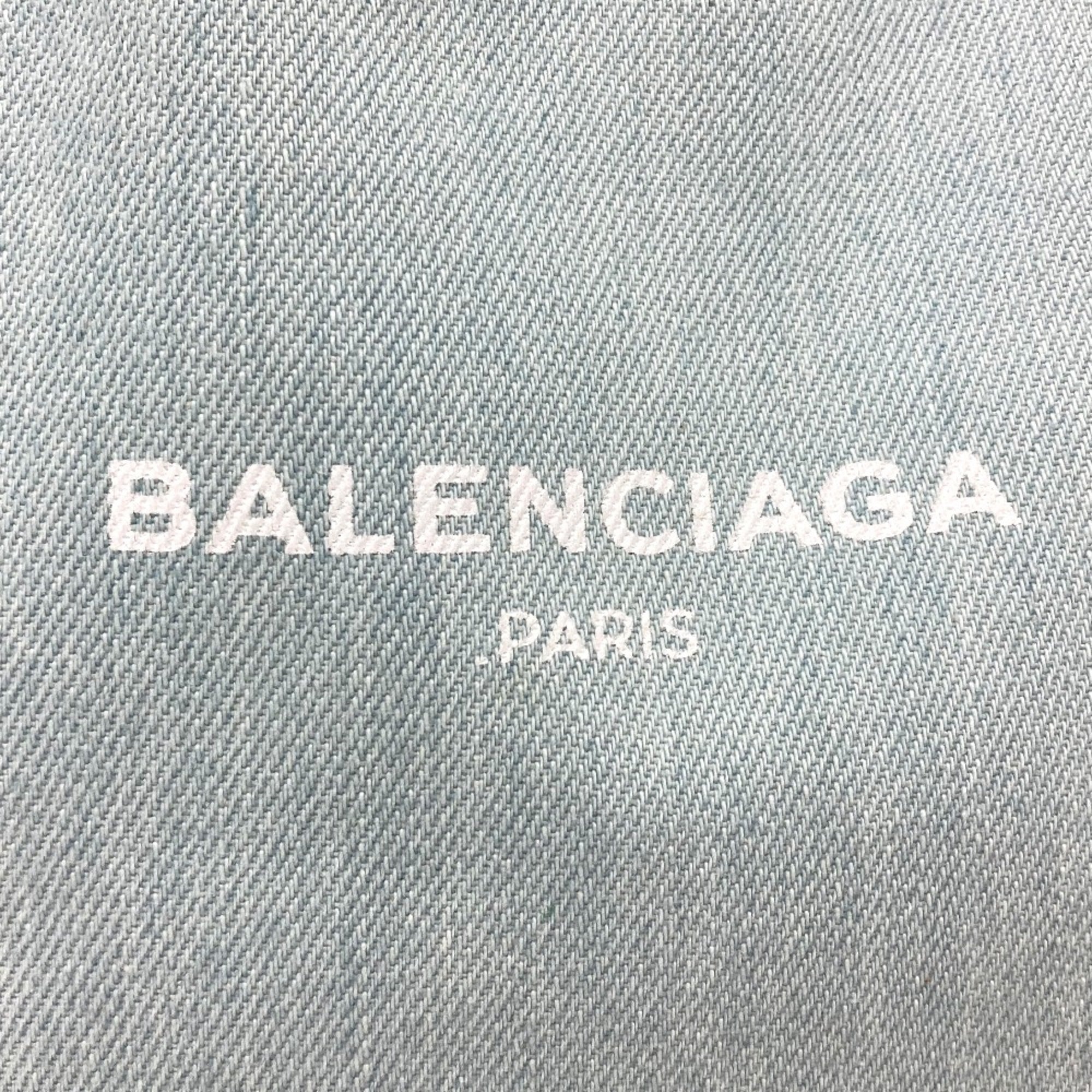 Balenciaga Blue Leather Tote Bag (Pre-Owned)