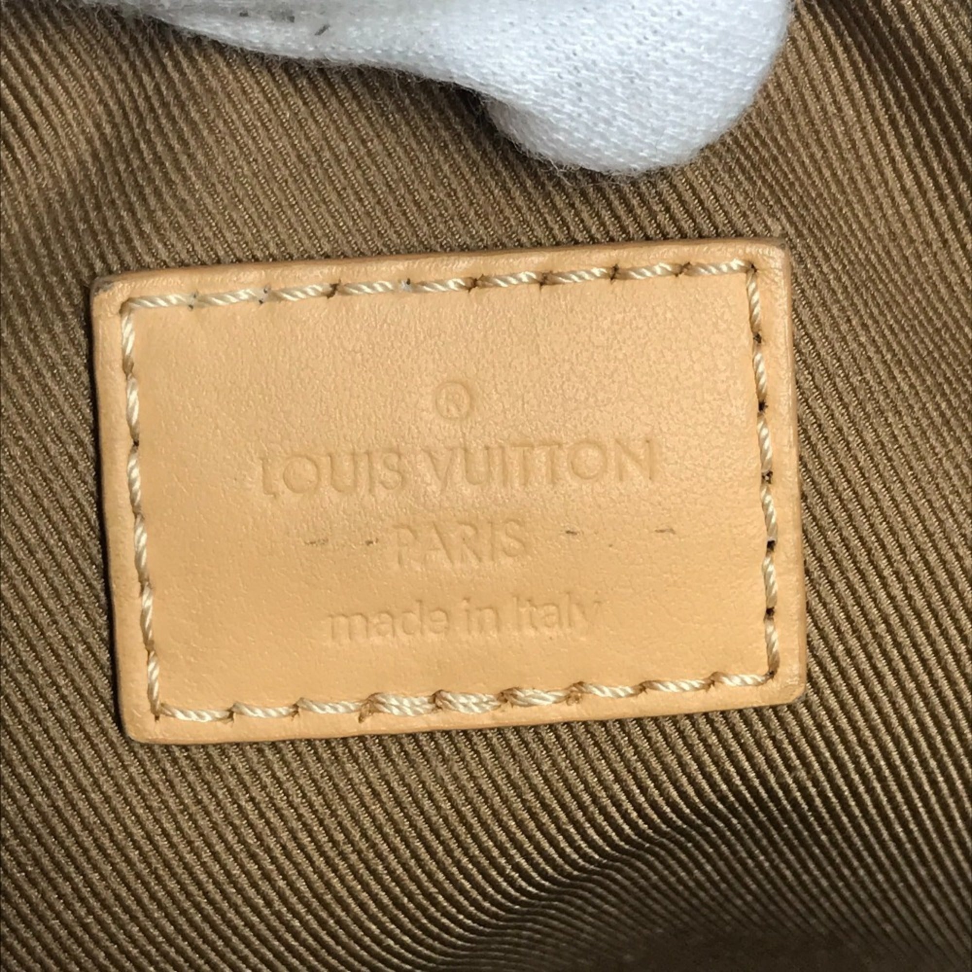 Louis Vuitton Beige Brown Monogram Canvas Leather Shoulder Bag (Pre-Owned)