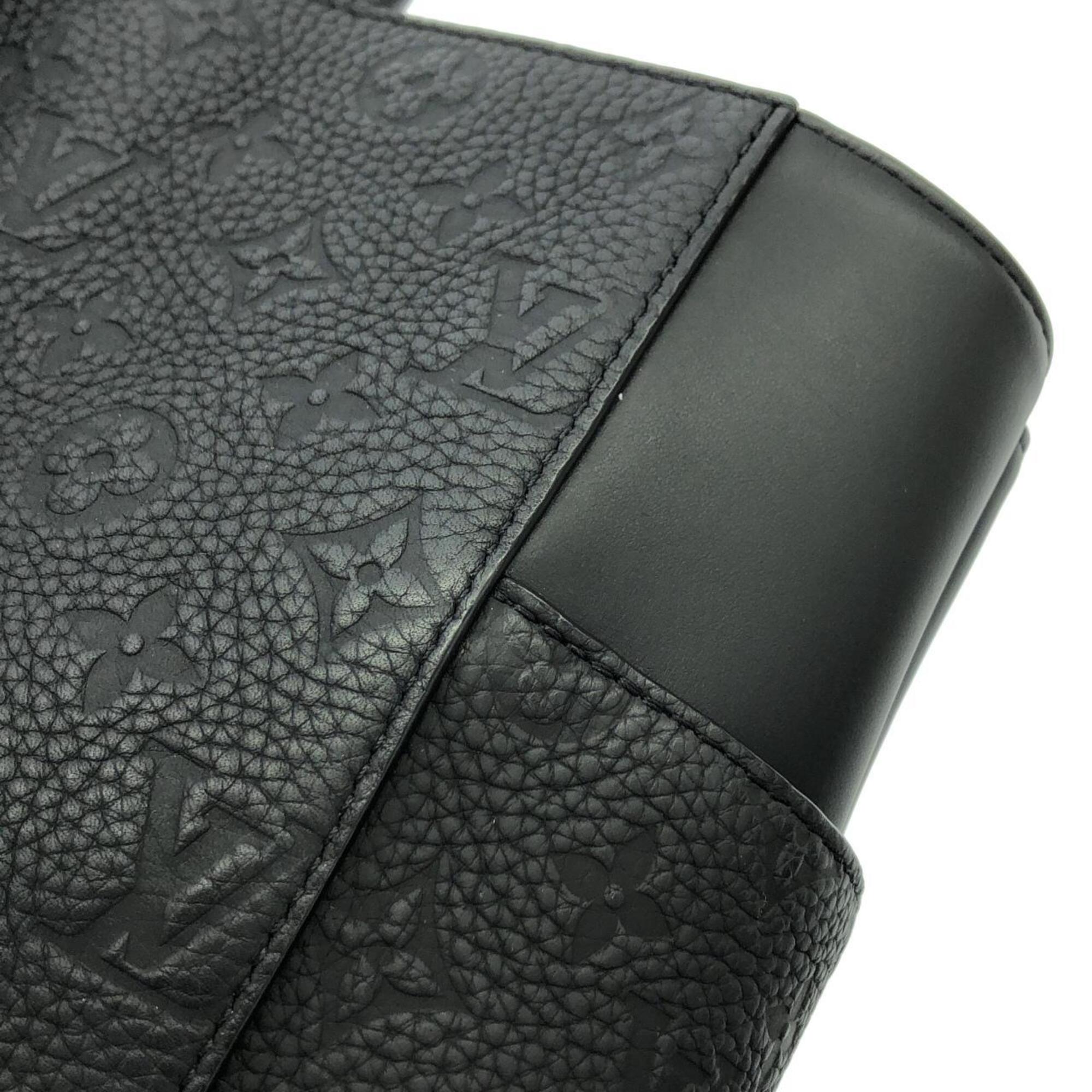 Louis Vuitton Black Leather Handbag (Pre-Owned)
