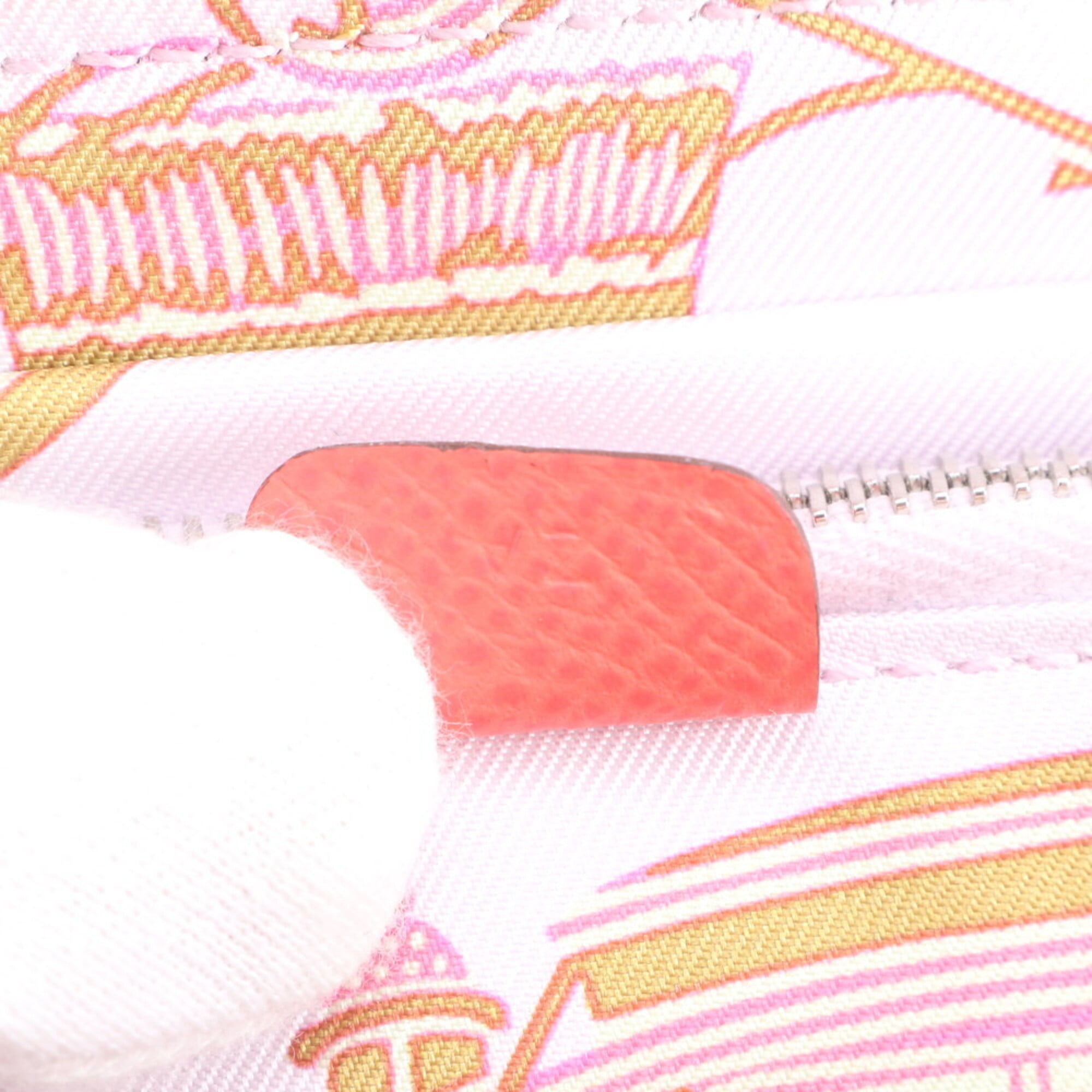 Hermes Pink Leather Long Wallet (Bi-Fold) (Pre-Owned)