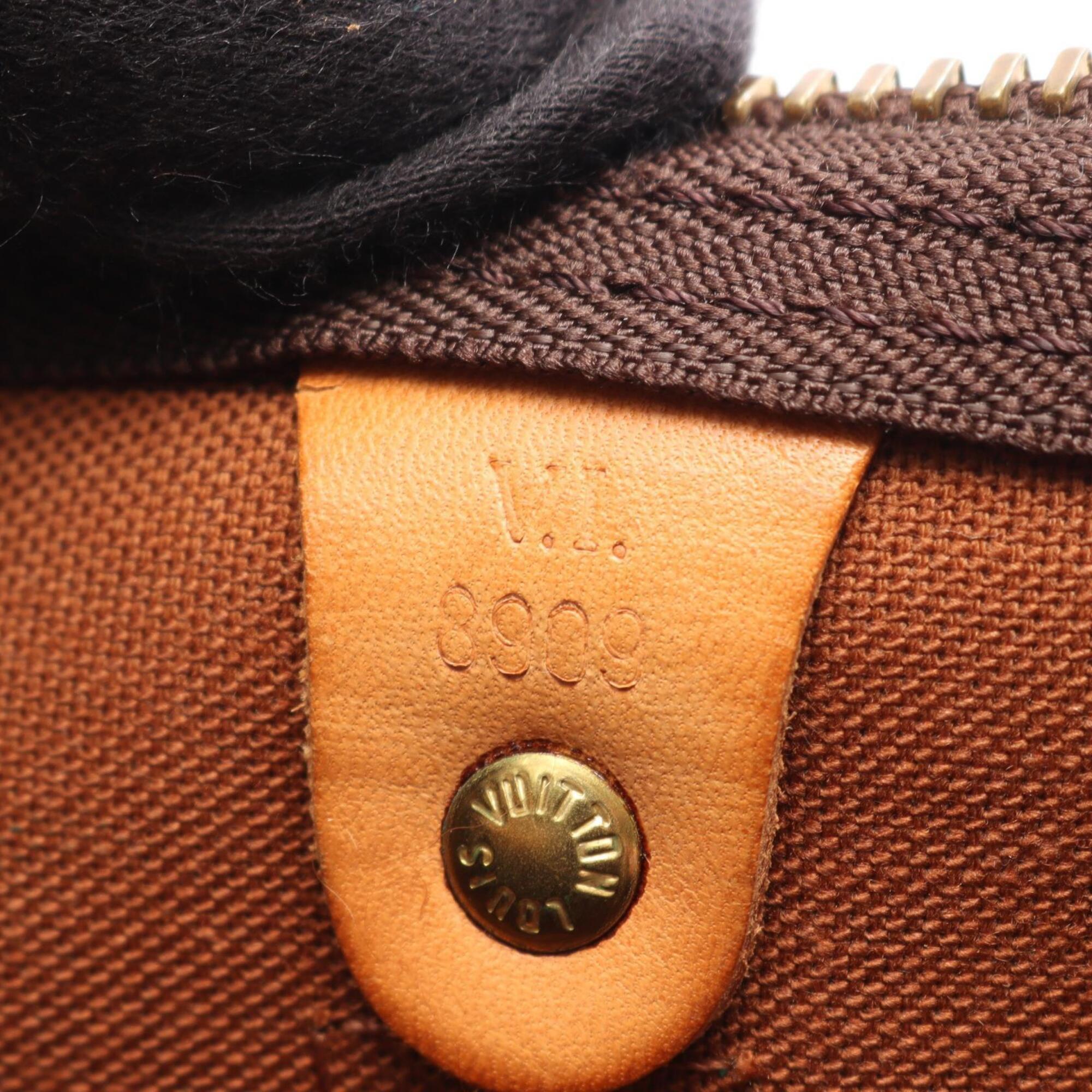Louis Vuitton Brown Coated Canvas Pvc Leather Boston Bag Handbag (Pre-Owned)