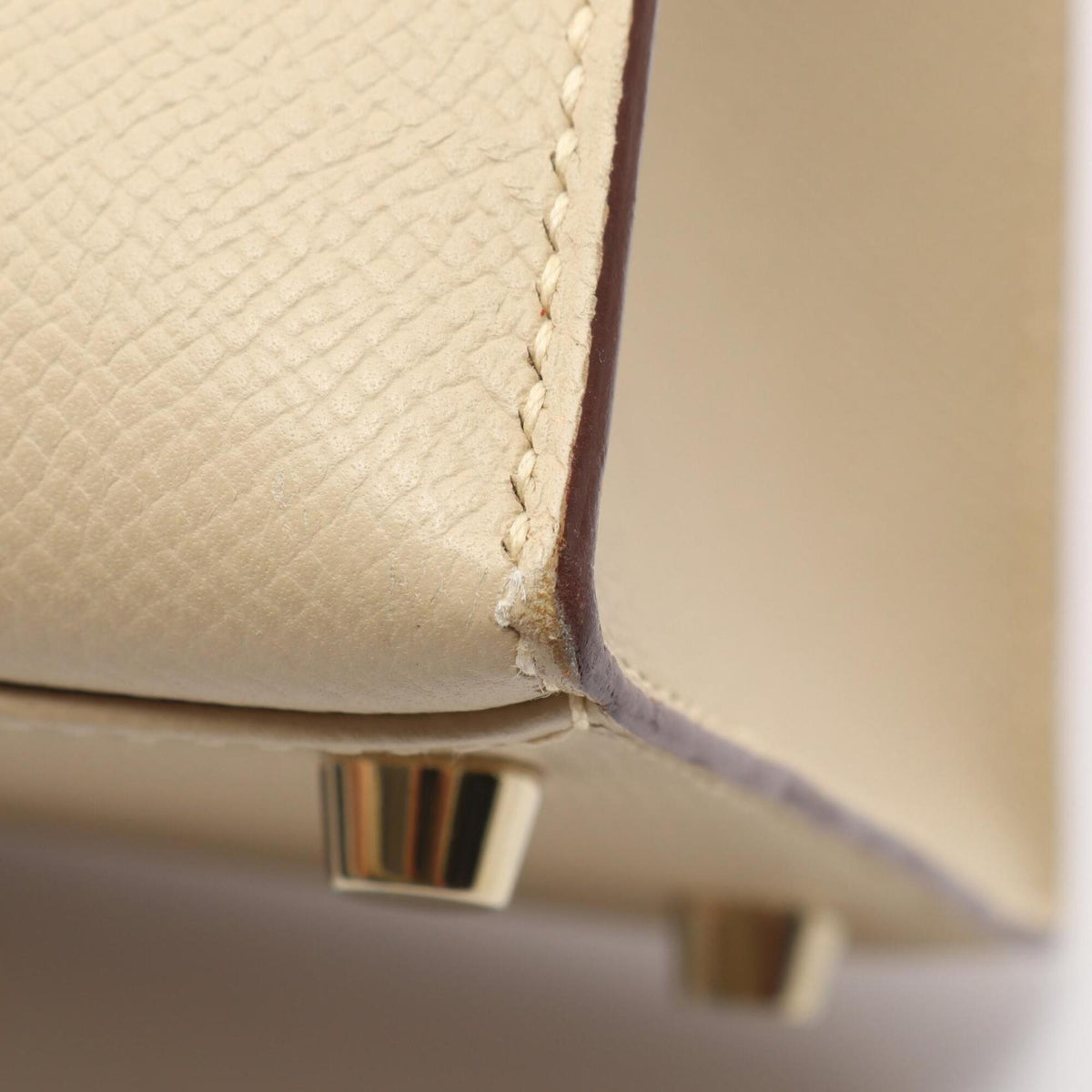 Hermes Ivory Epsom Leather Leather Handbag (Pre-Owned)