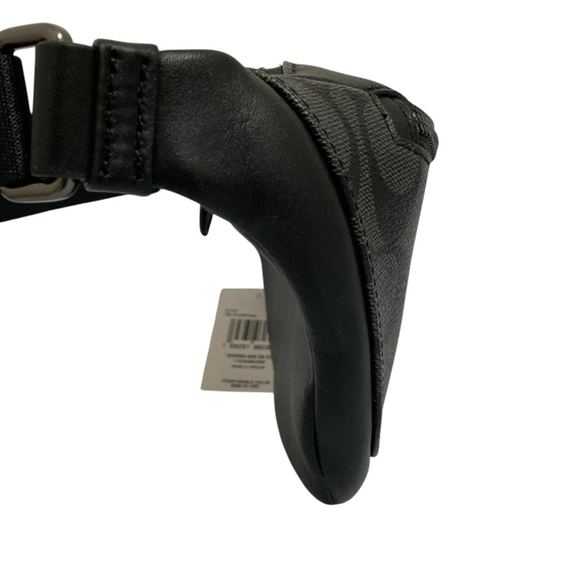 Coach Black Charcoal Gray Pvc Sling Bag (Pre-Owned)