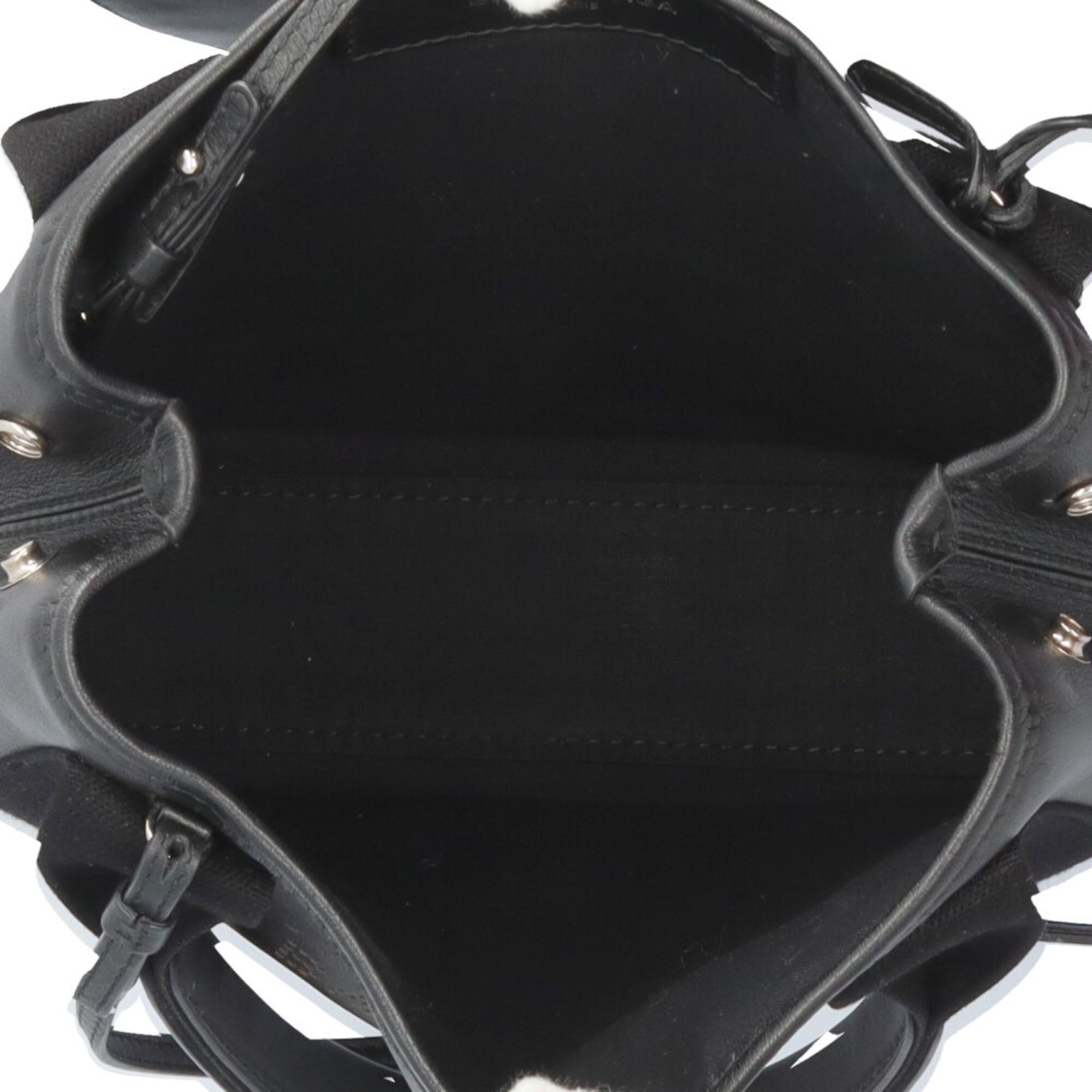 Balenciaga Black Leather Pouch Shoulder Bag (Pre-Owned)