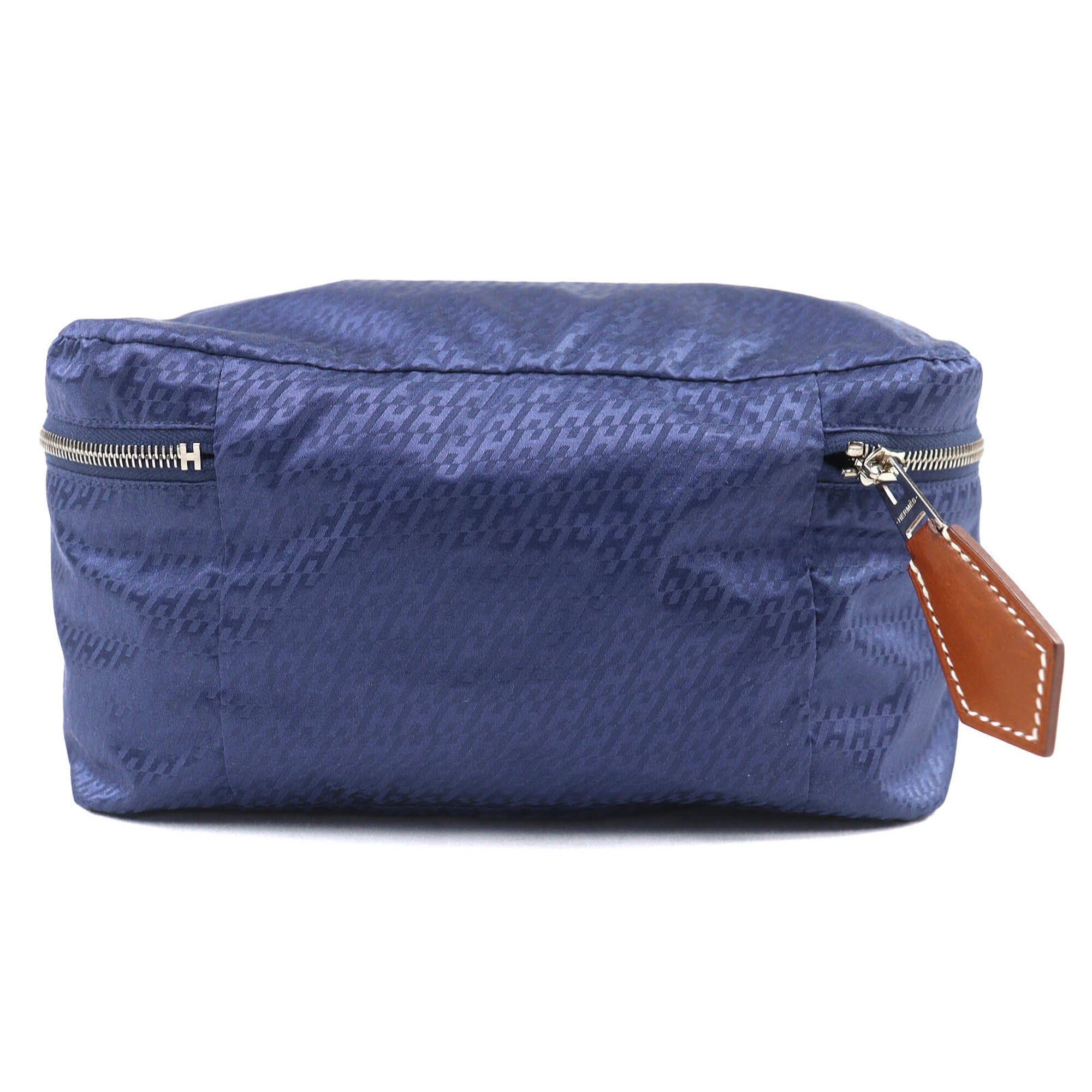 Hermes Blue Silk 100% Pouch (Pre-Owned)