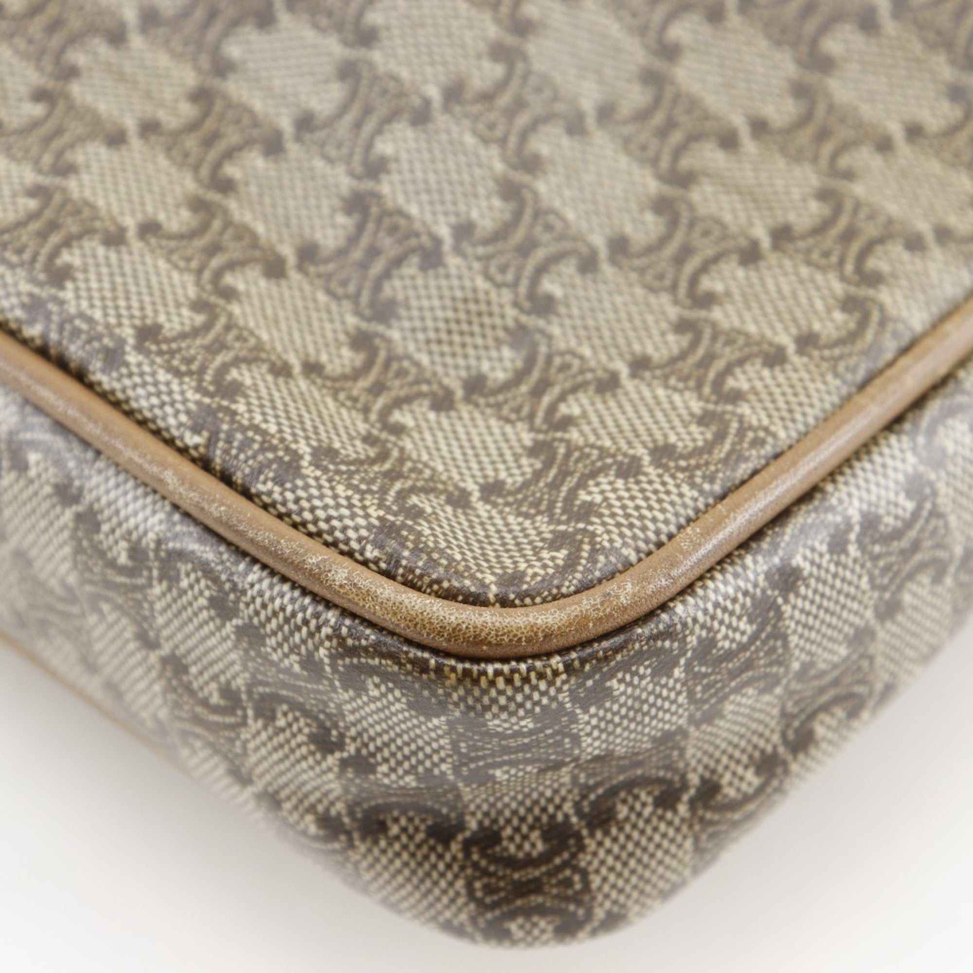 Celine Brown Pvc Clutch Bag (Pre-Owned)