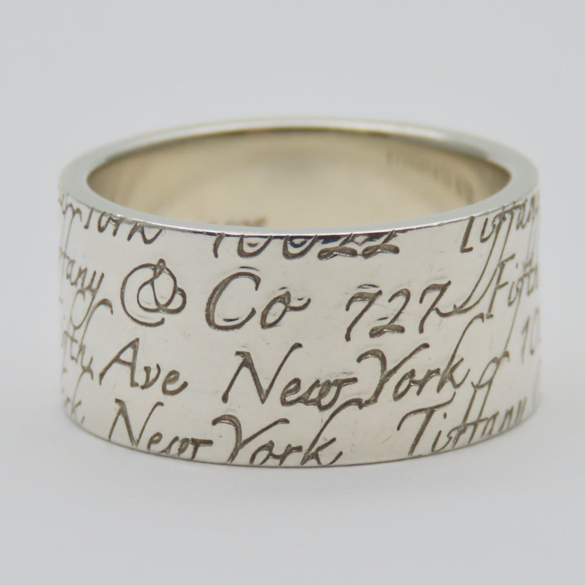 Tiffany Silver Silver 925 Band Ring (Pre-Owned)