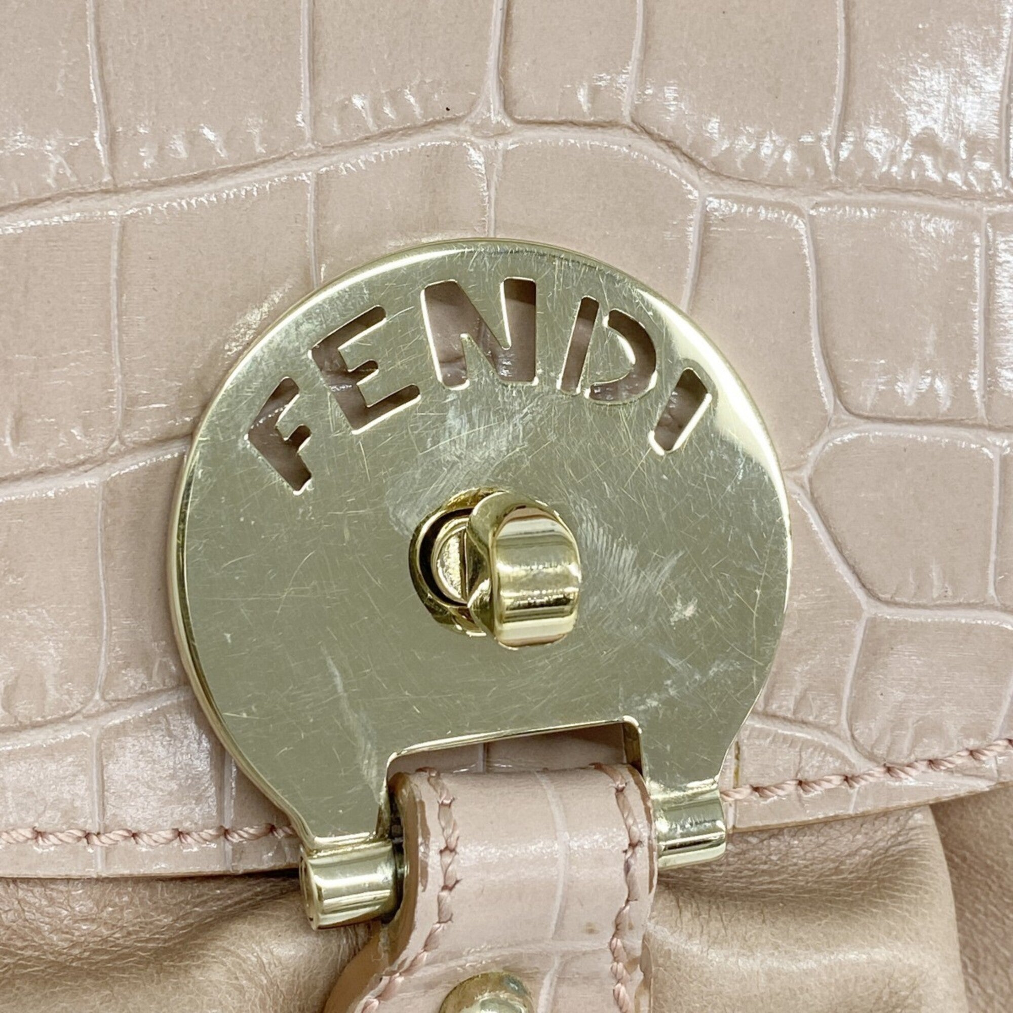 Fendi Pink Leather Handbag (Pre-Owned)
