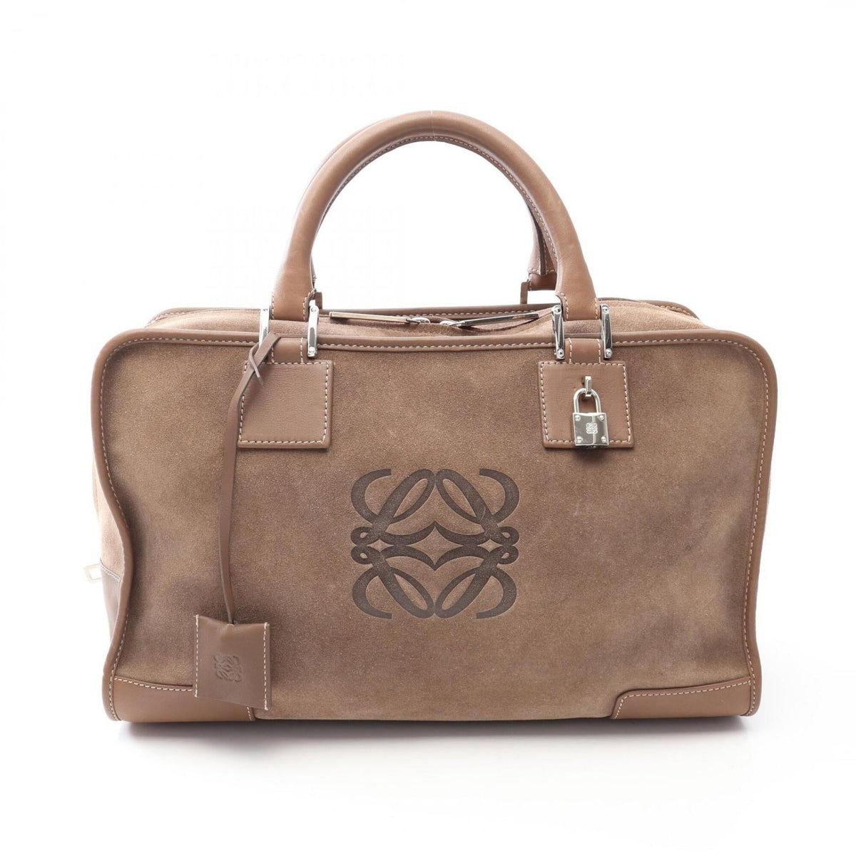 Loewe Brown Suede Leather Handbag (Pre-Owned)