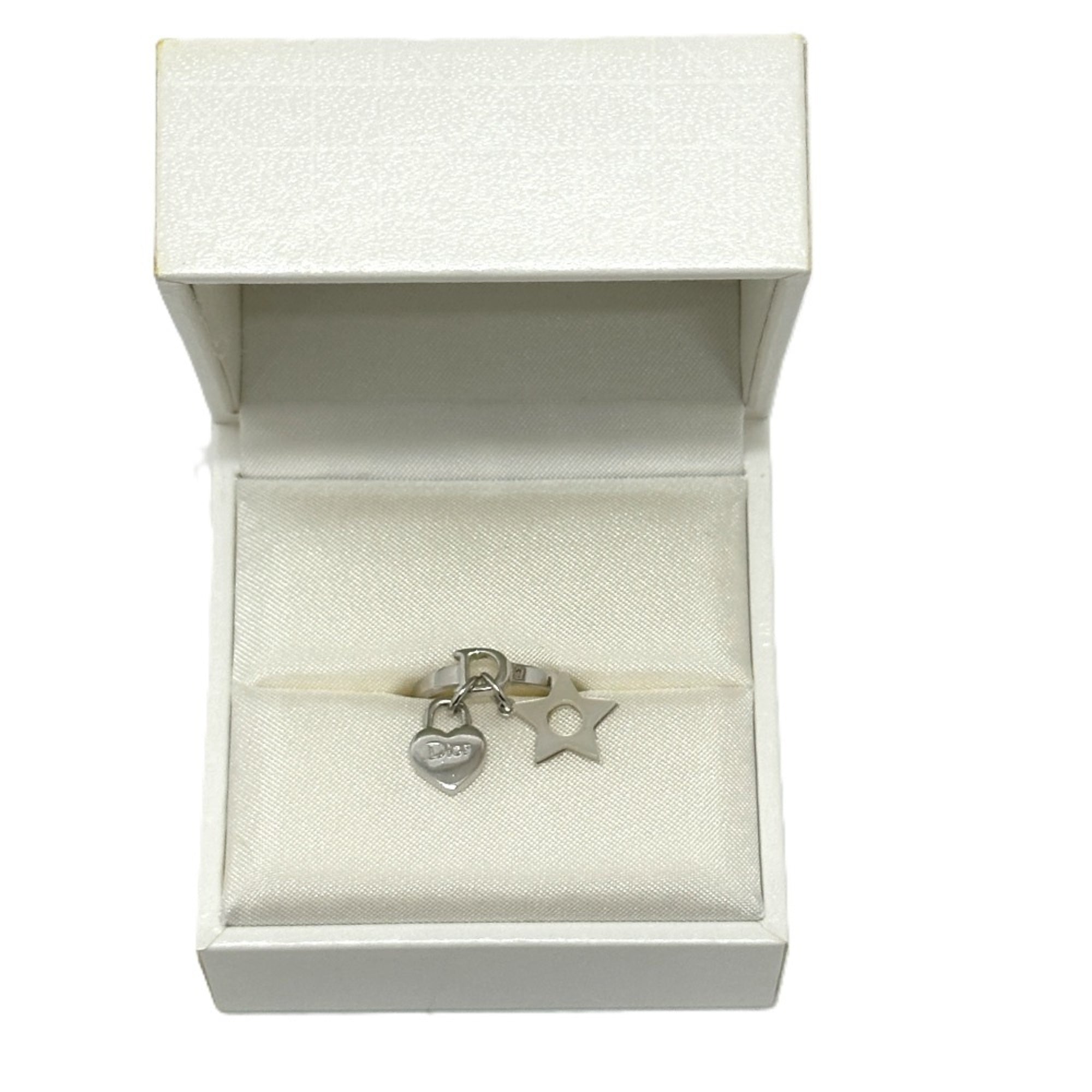 Christian Dior Silver Metal Band Ring (Pre-Owned)