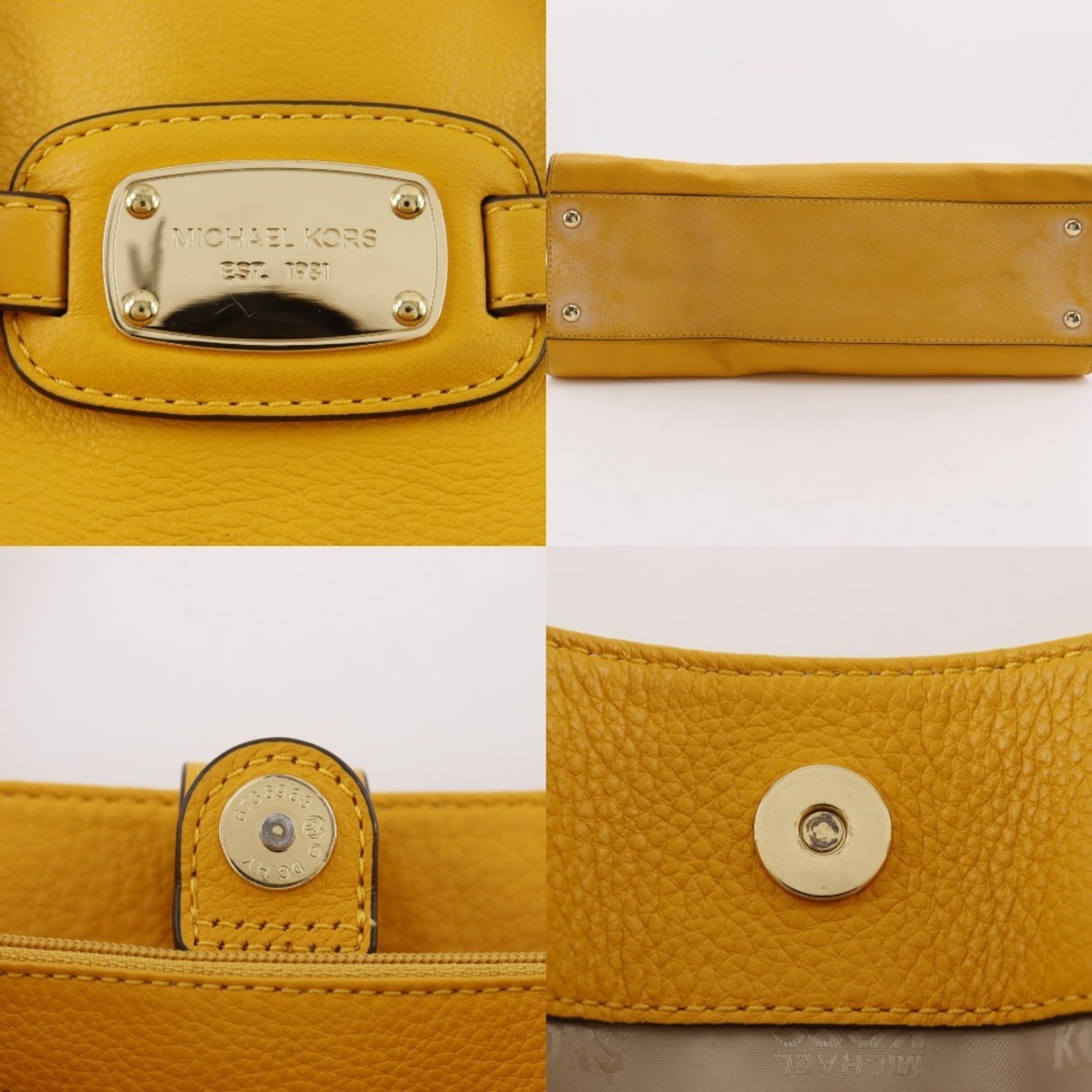Michael Kors Yellow Leather Handbag (Pre-Owned)