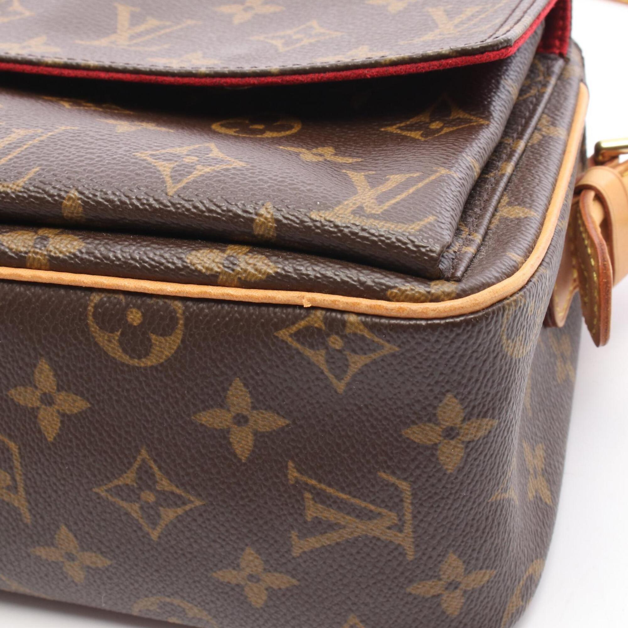 Louis Vuitton Brown Coated Canvas Monogram Handbag Shoulder Bag (Pre-Owned)
