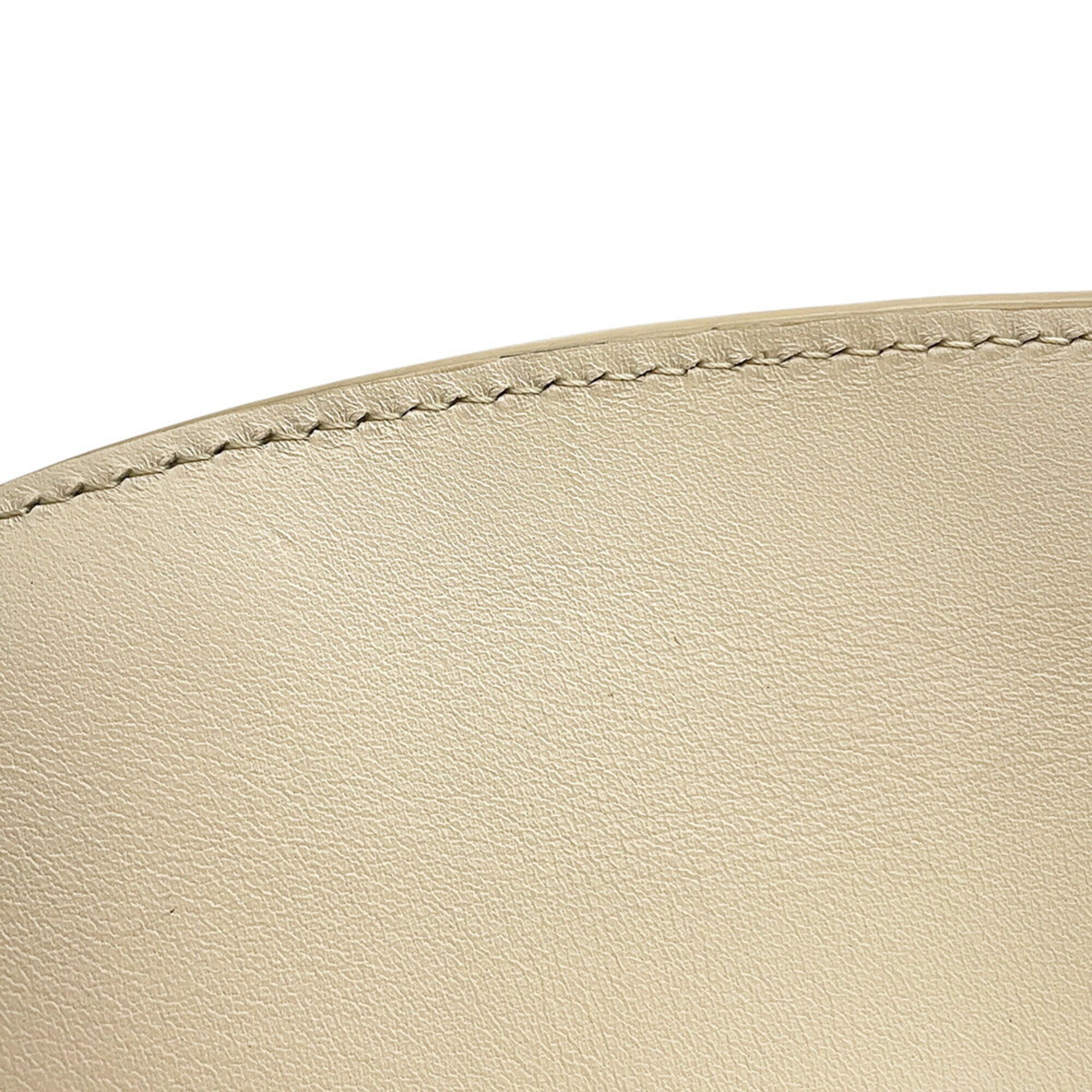 Loewe Ivory Leather Handbag Shoulder Bag (Pre-Owned)
