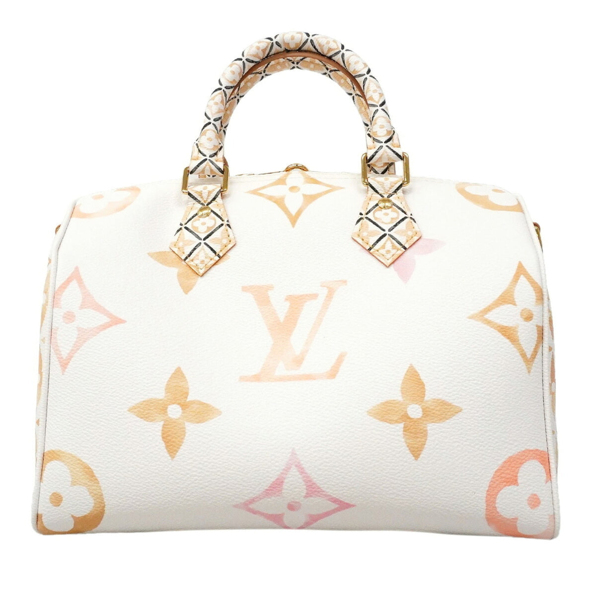Louis Vuitton Beige White Handbag (Pre-Owned)