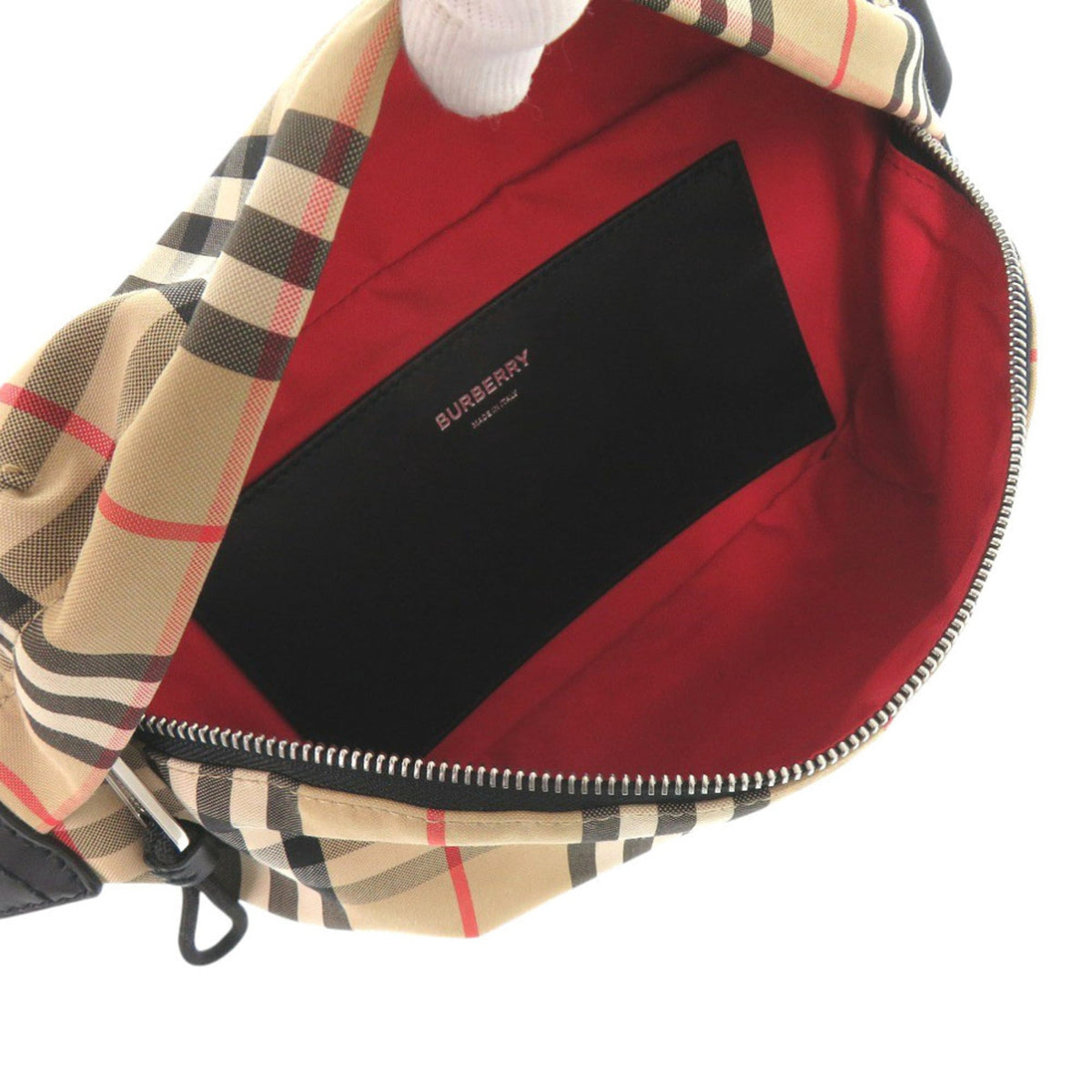 Burberry Beige Cotton Polyester Fanny Pack (Pre-Owned)