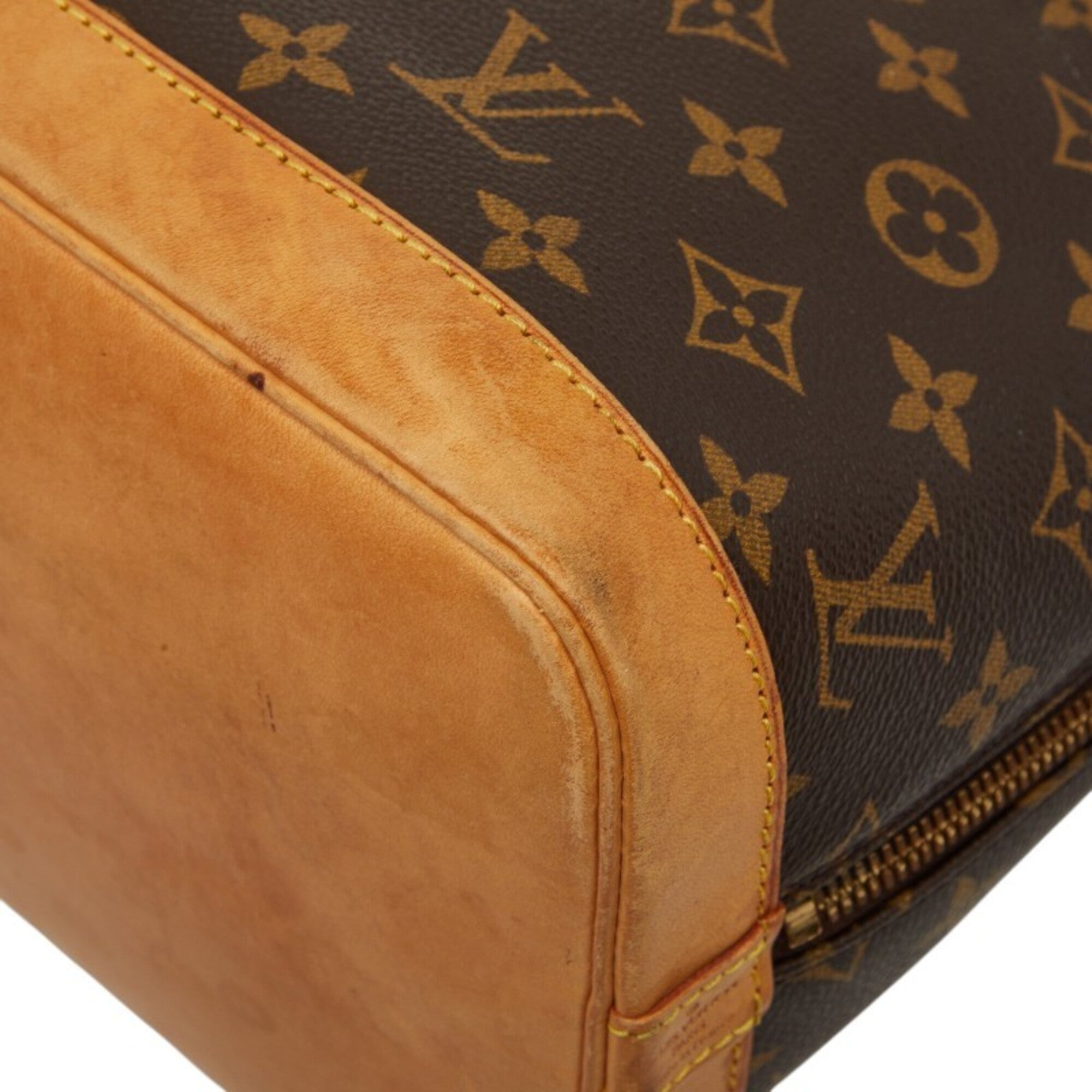 Louis Vuitton Brown Pvc Leather Handbag Shoulder Bag (Pre-Owned)
