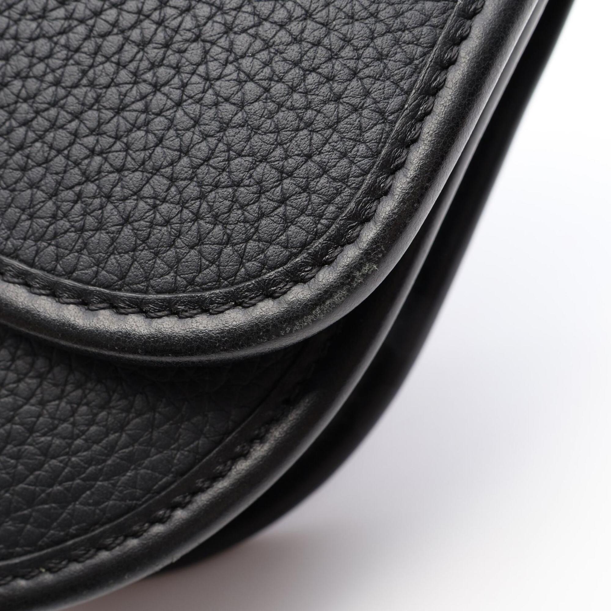 Christian Dior Black Leather Handbag Shoulder Bag (Pre-Owned)