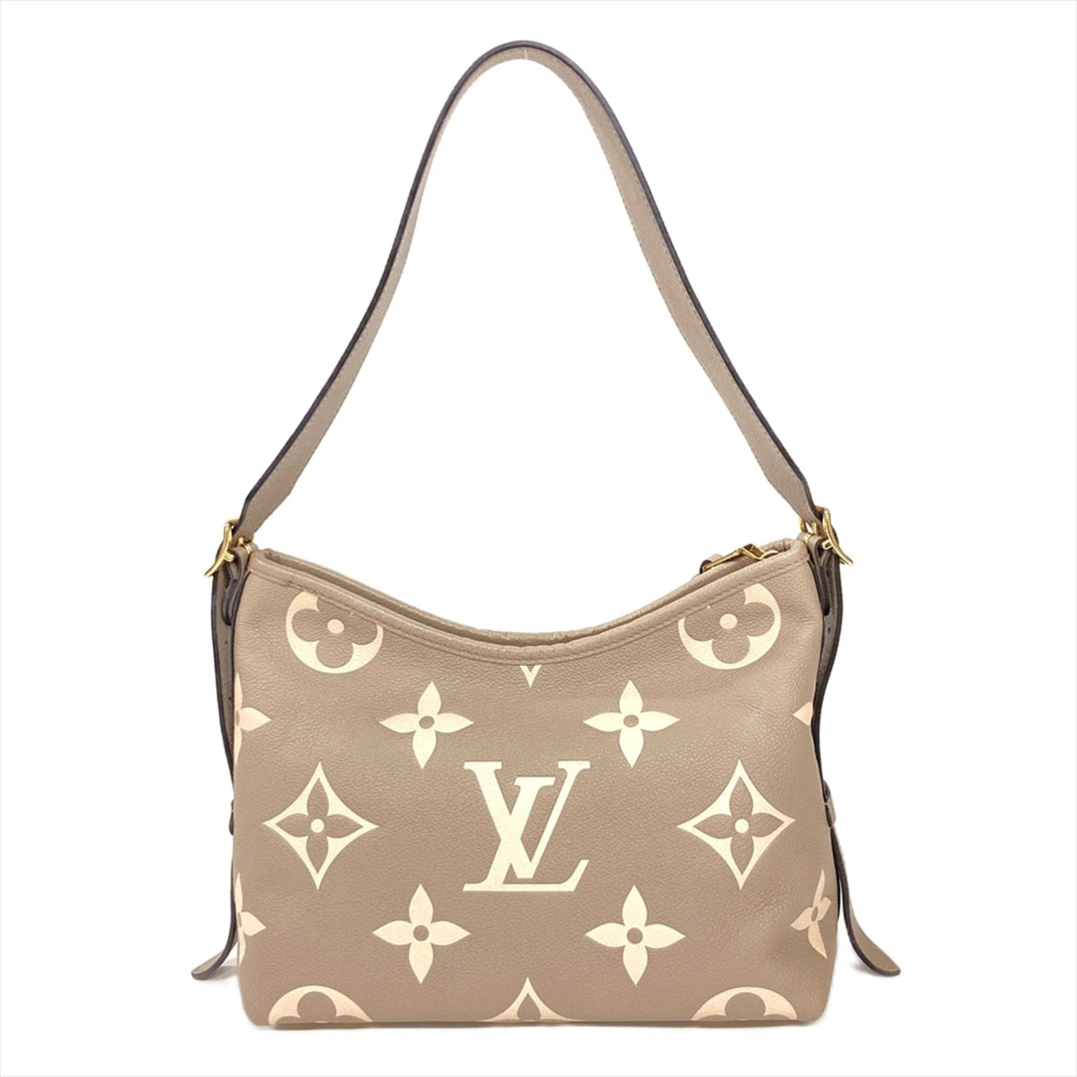 Louis Vuitton Beige Bicolor Cream Monogram Or Monogram Empreinte Pouch Shoulder Bag (Pre-Owned)