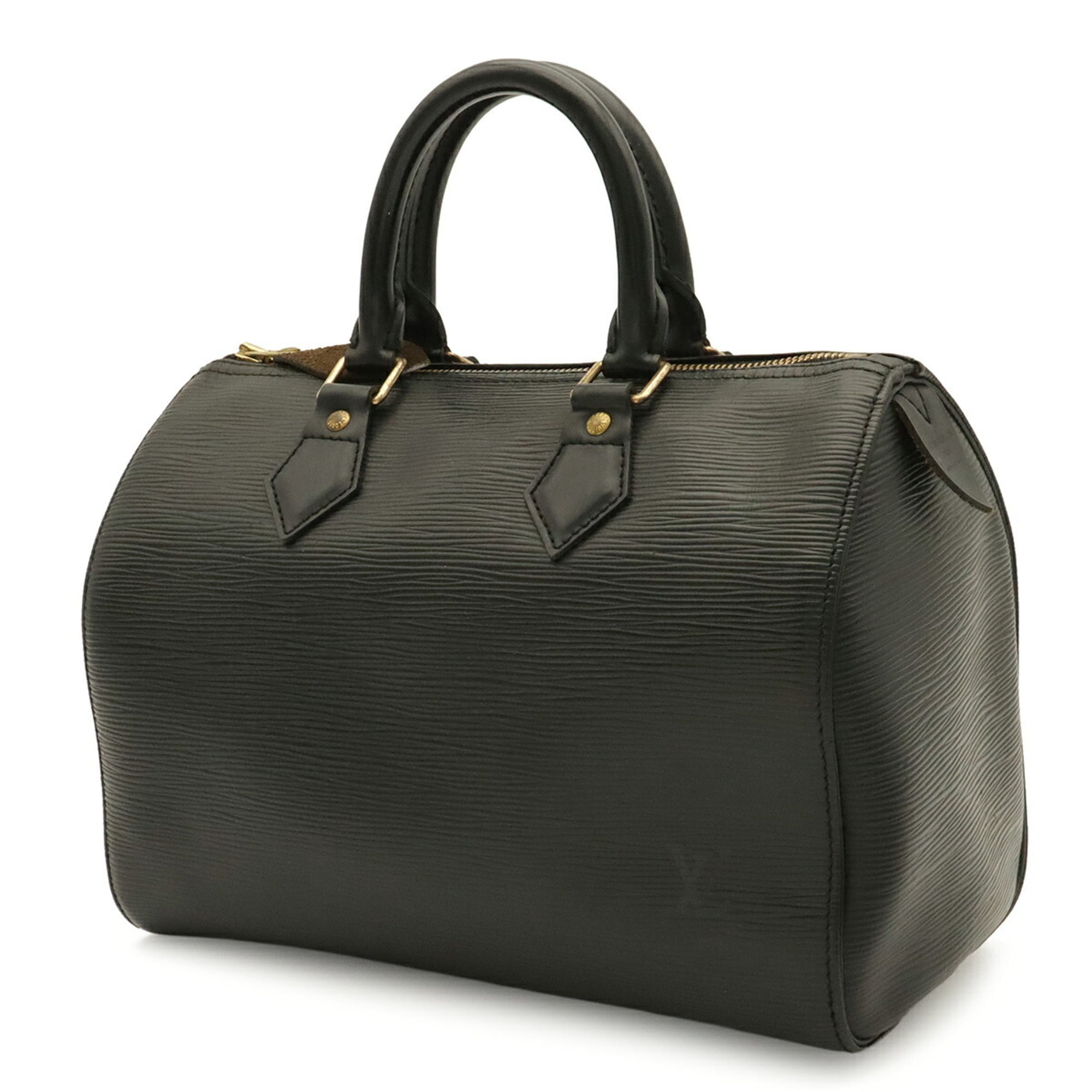 Louis Vuitton Noir Epi Leather Boston Bag Handbag (Pre-Owned)