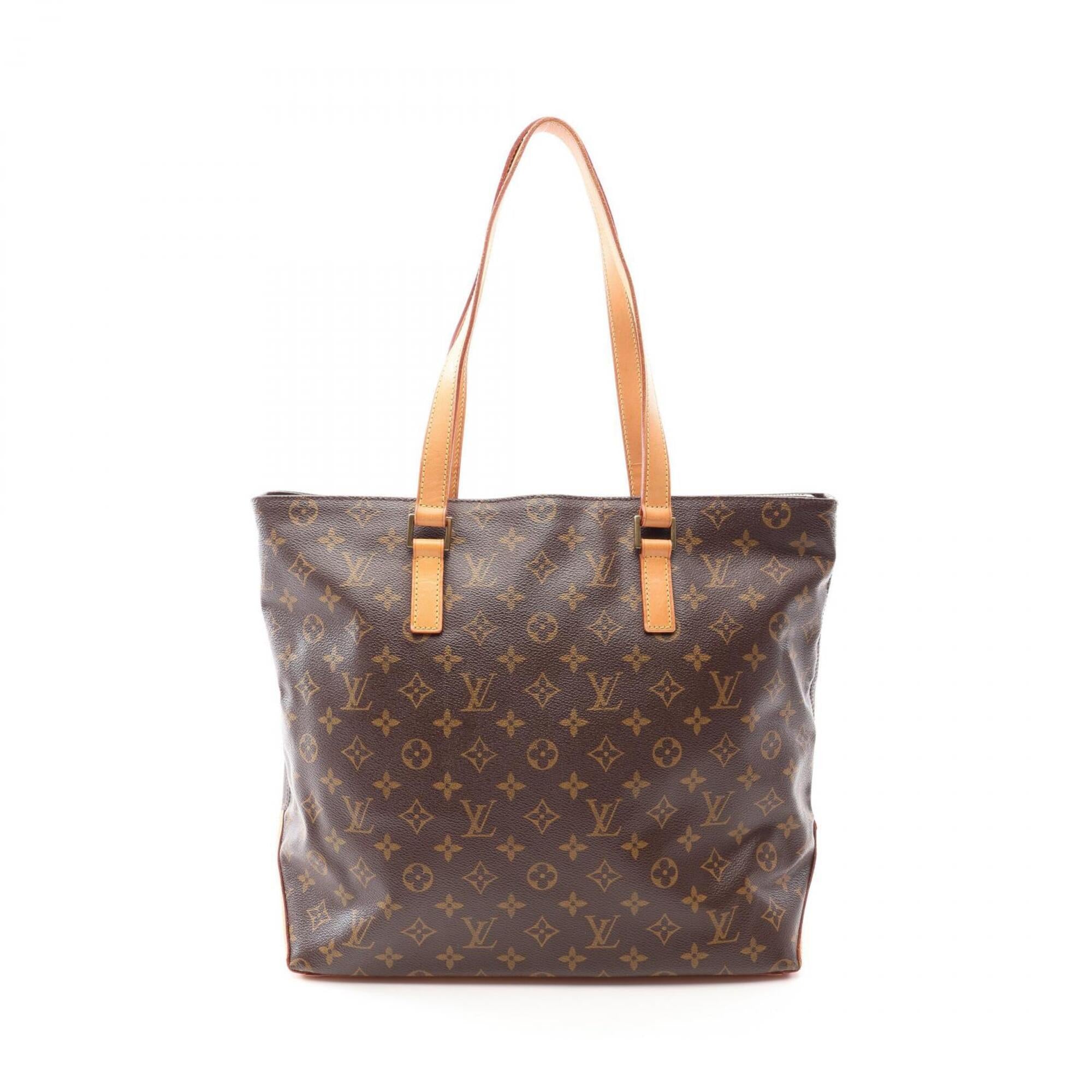 Louis Vuitton Brown Coated Canvas Pvc Monogram Leather Handbag Tote Bag (Pre-Owned)