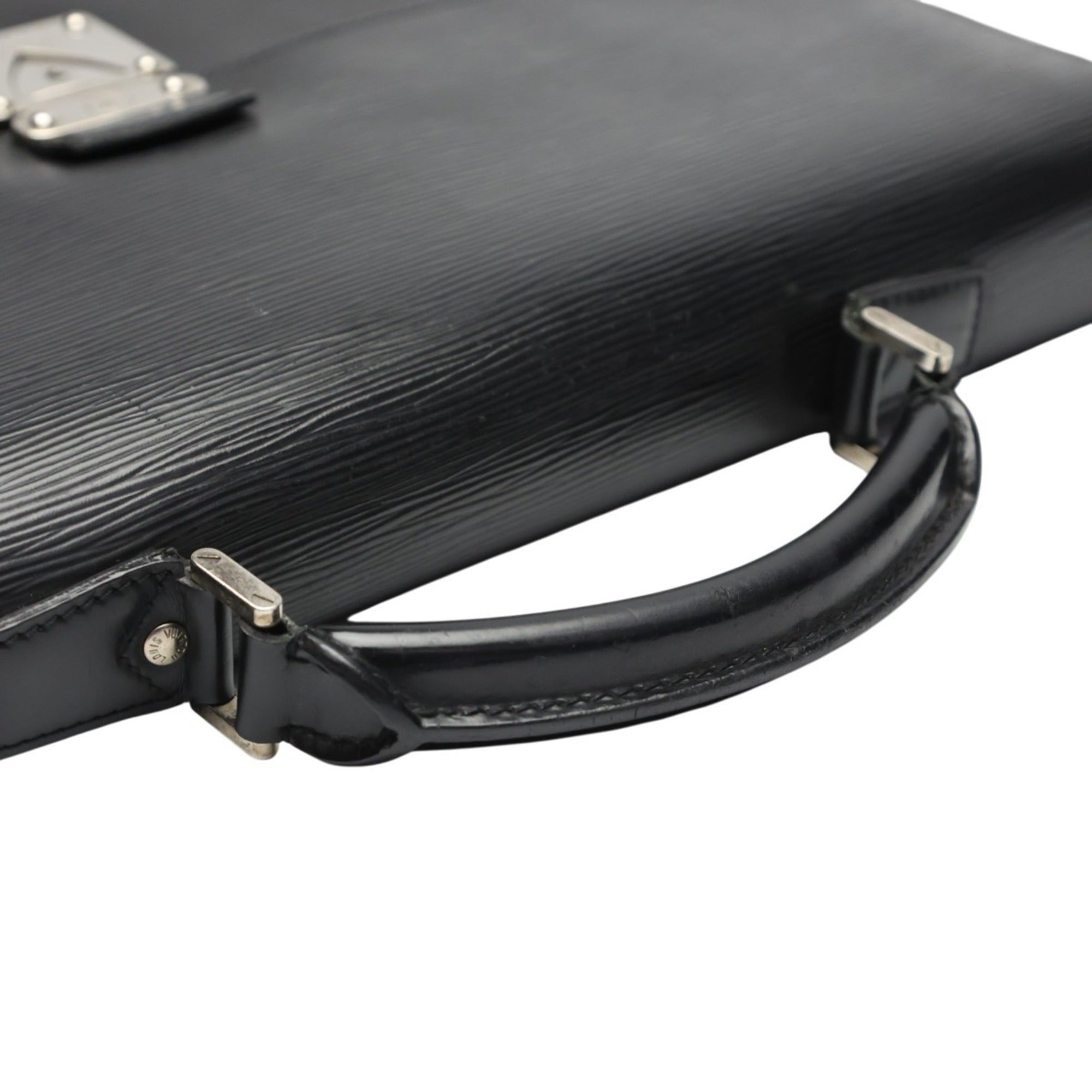 Louis Vuitton Black Epi Leather Document Case Handbag (Pre-Owned)