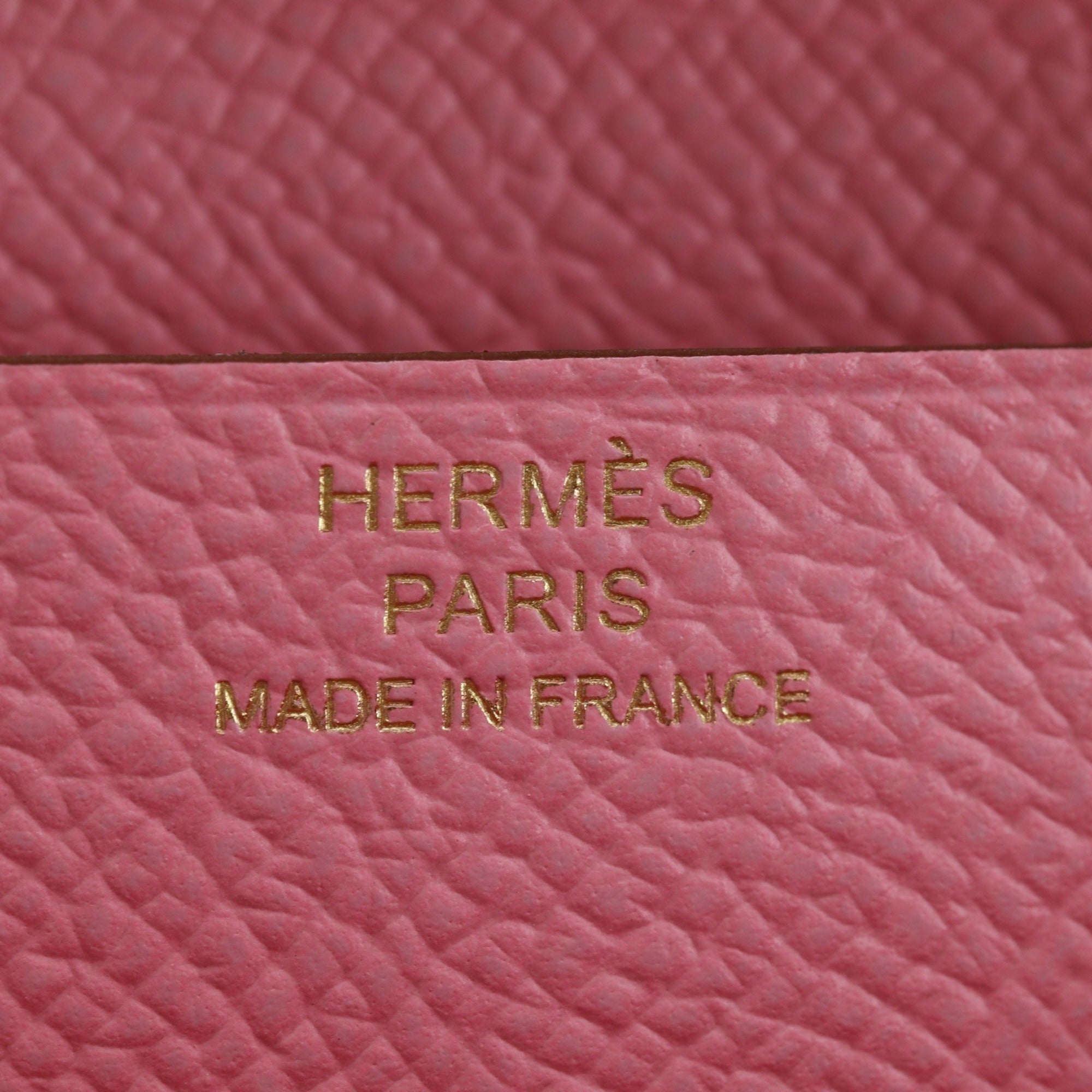 Hermes Pink Rose Confetti Epsom Leather Long Wallet (Bi-Fold) (Pre-Owned)