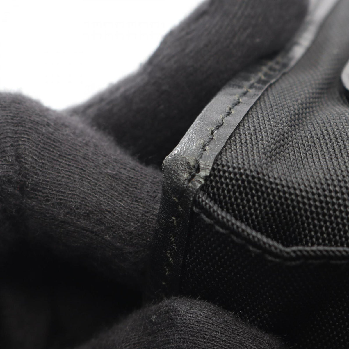 Gucci Black Canvas Leather Shoulder Bag (Pre-Owned)