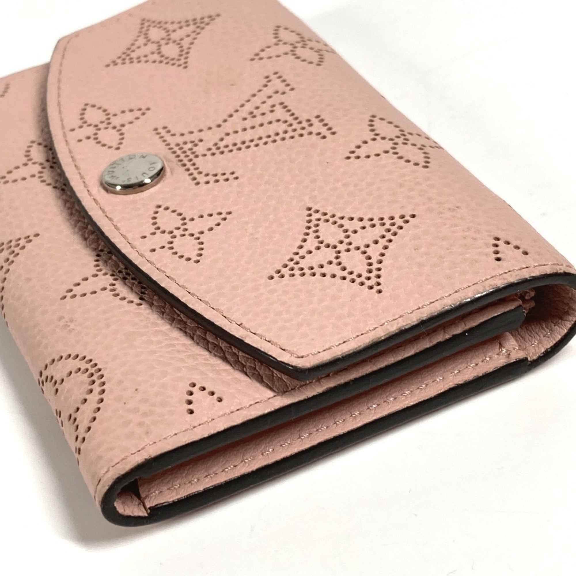 Louis Vuitton Magnolia Pink Mahina Leather Wallet (Bi-Fold) (Pre-Owned)