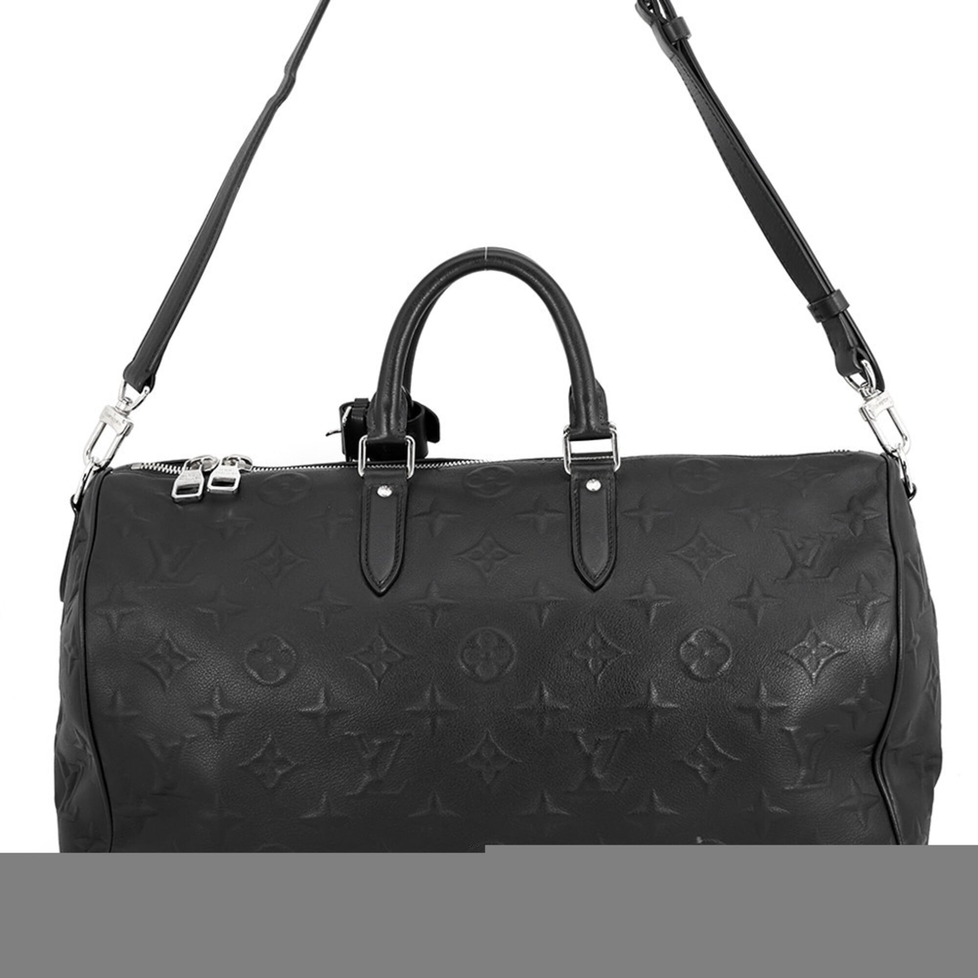 Louis Vuitton Black Monogram Noir Monogram Boston Bag Handbag (Pre-Owned)