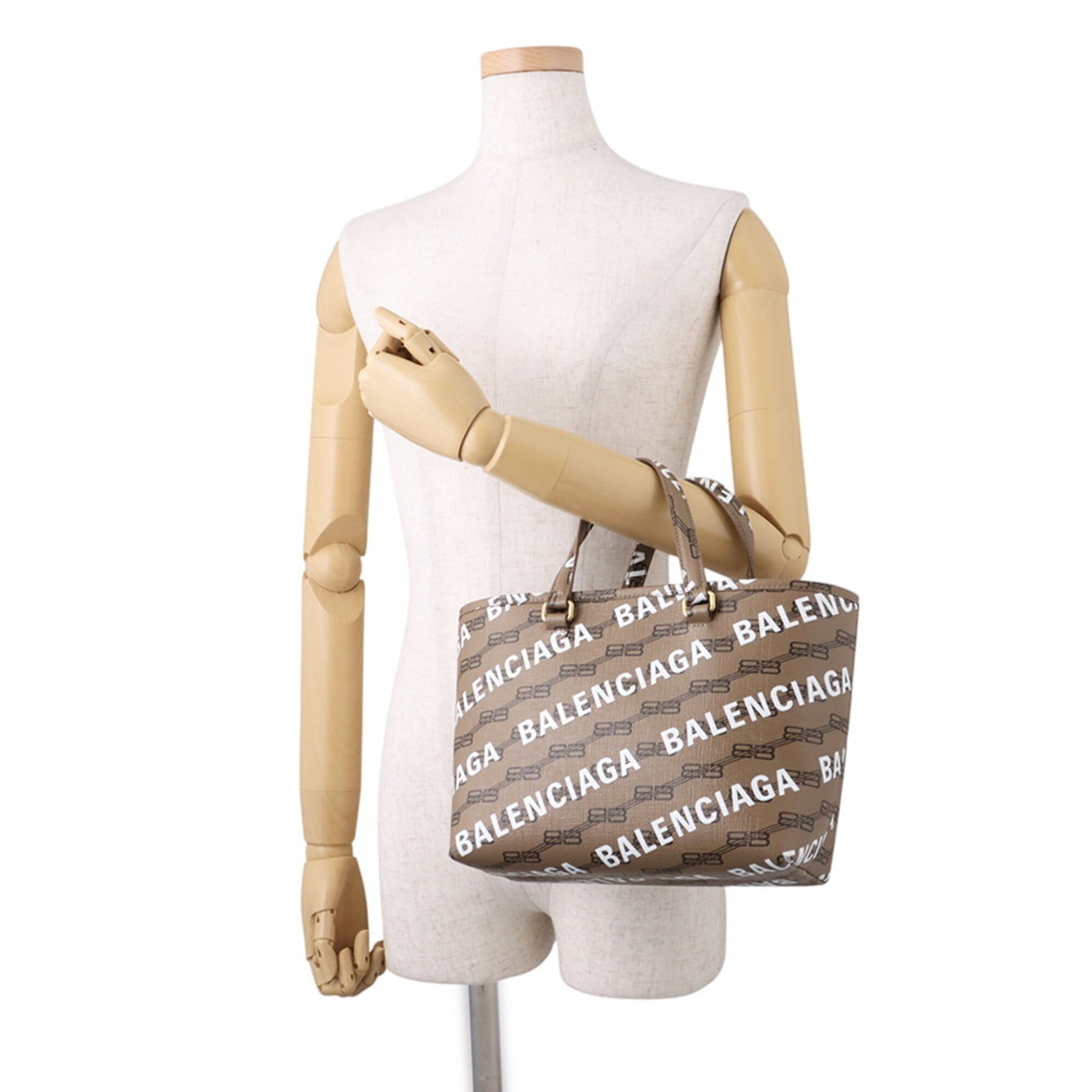 Balenciaga Brown Pvc Handbag (Pre-Owned)