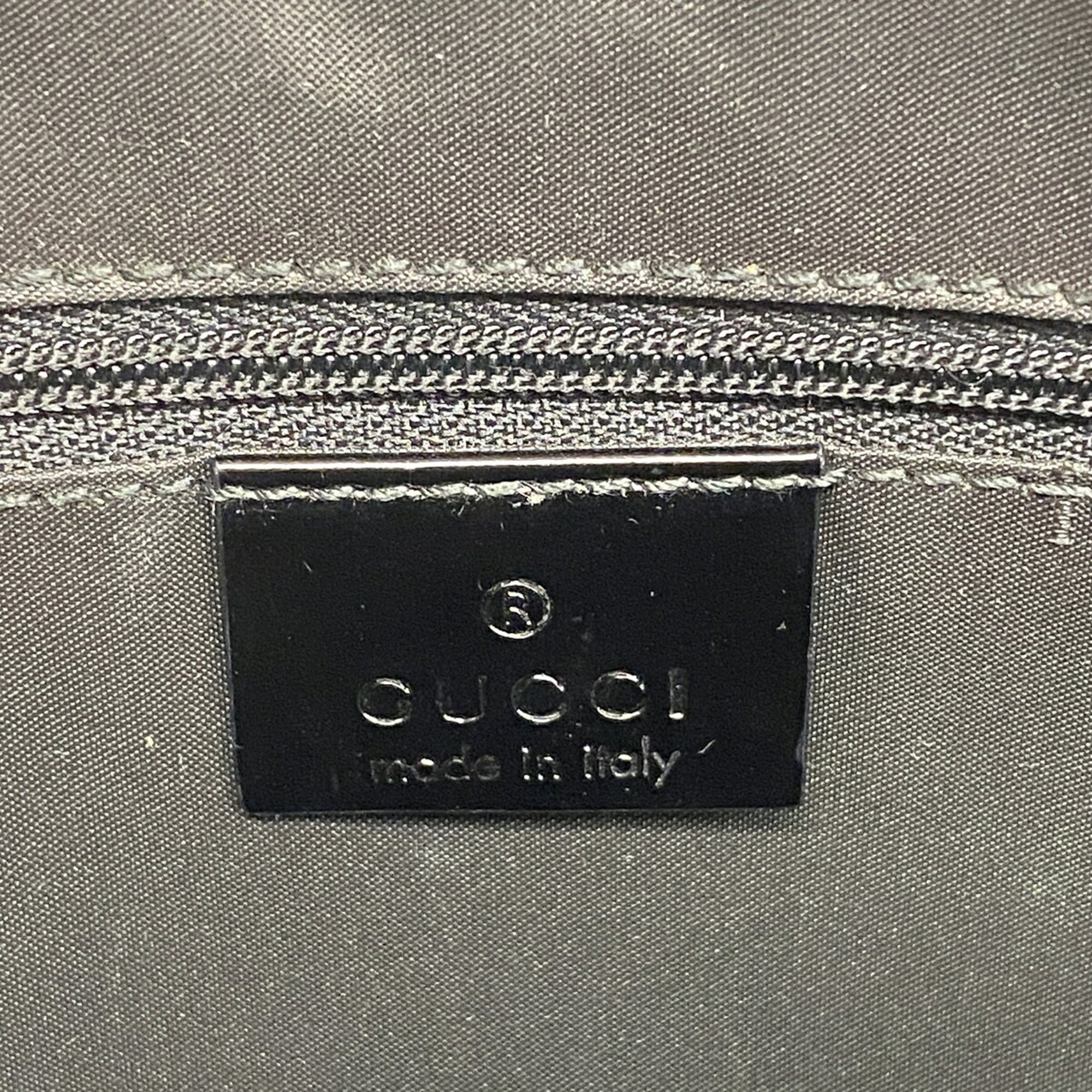 Gucci Black Canvas Shoulder Bag (Pre-Owned)