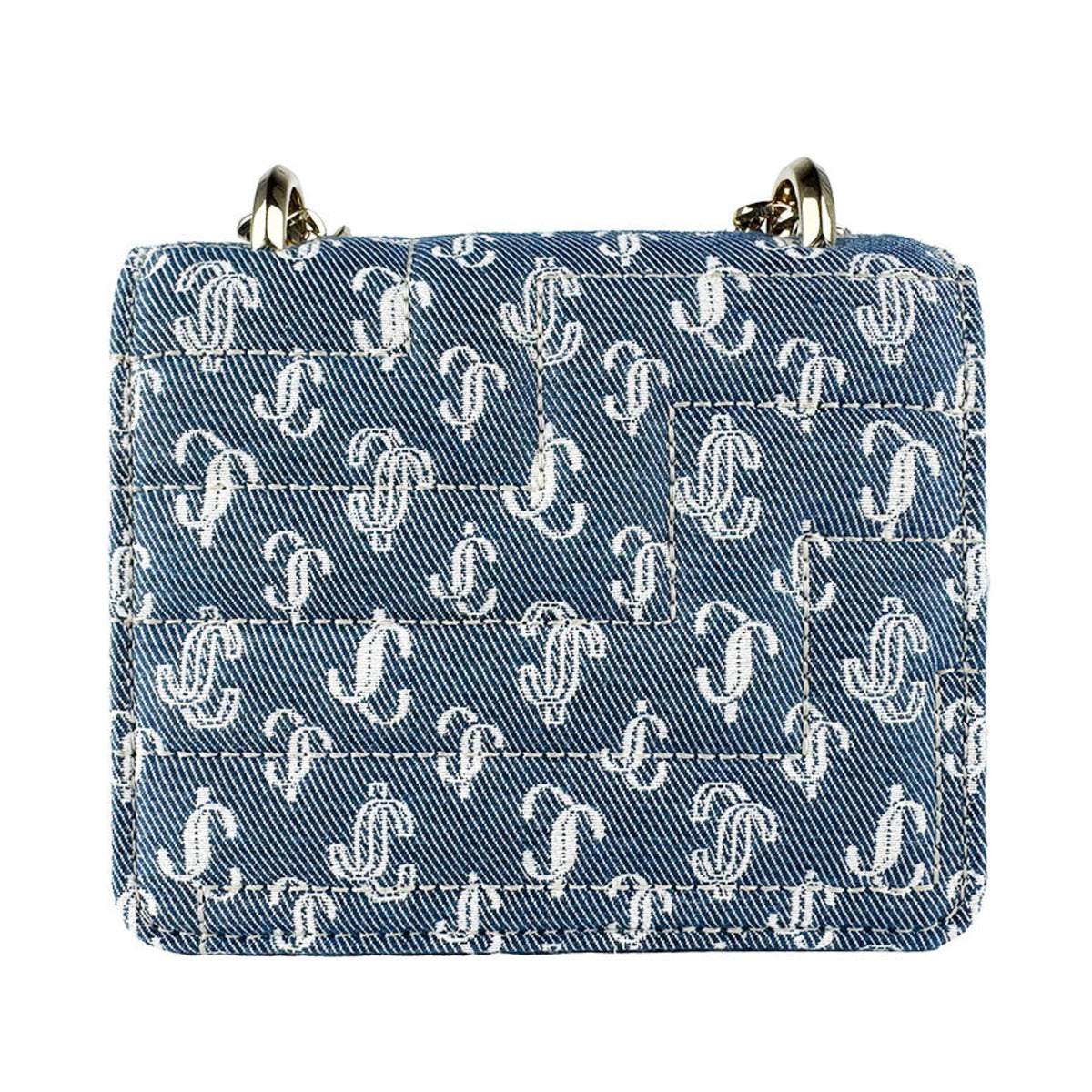 Jimmy Choo Blue Denim Shoulder Bag (Pre-Owned)